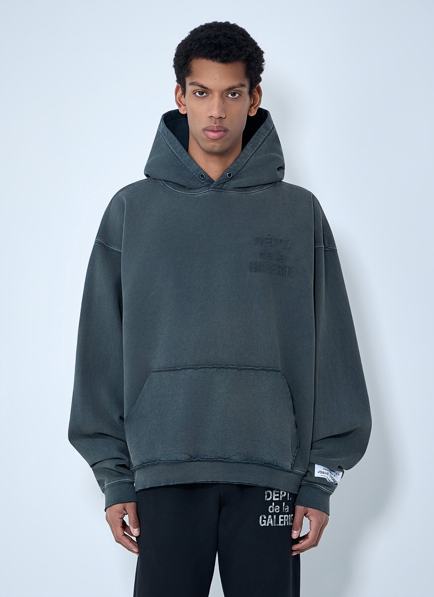 Gallery Dept. Men Oversized Cotton-Blend Hooded Sweatshirt GALLERY DEPT.