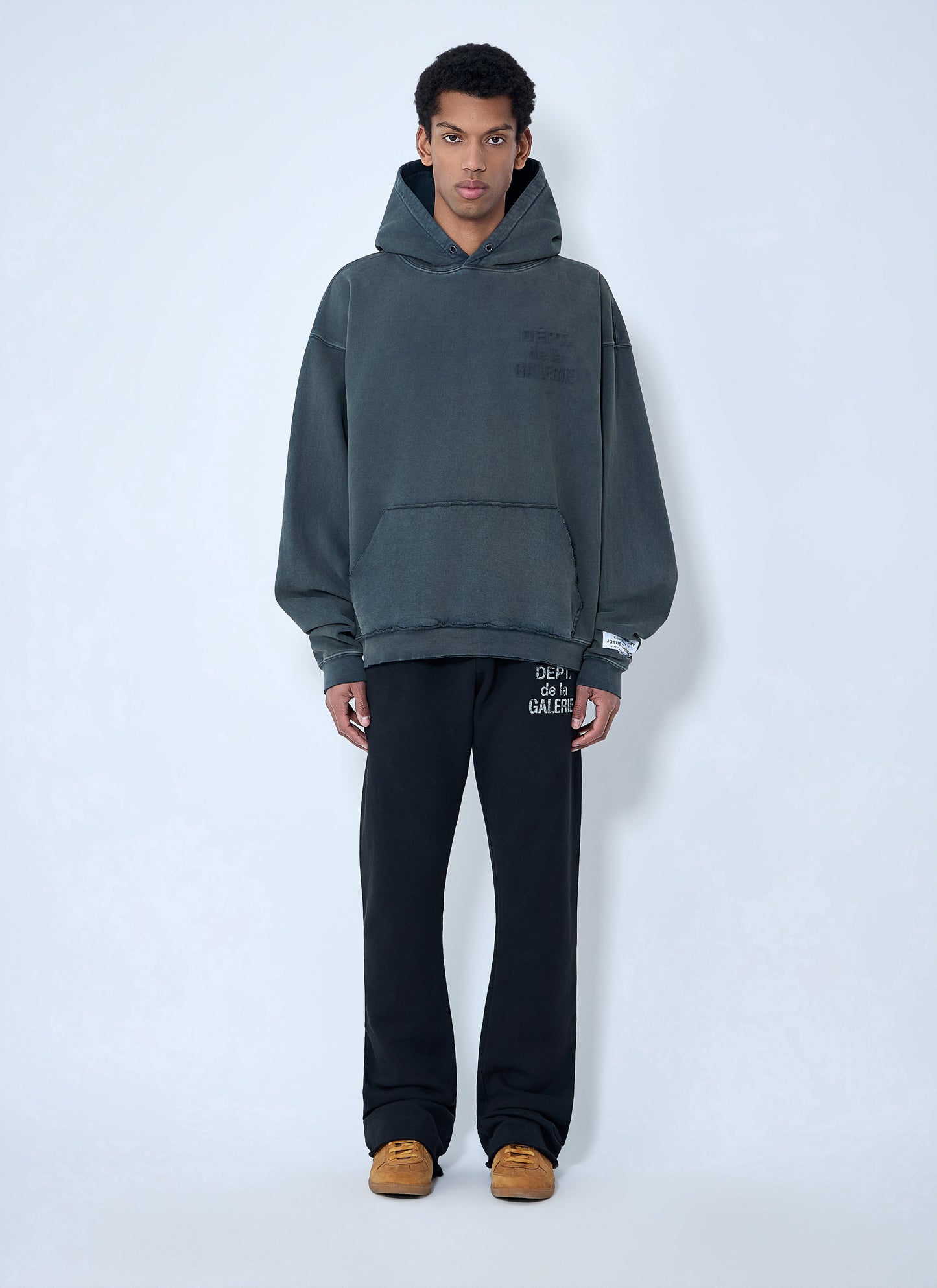 Gallery Dept. Men Oversized Cotton-Blend Hooded Sweatshirt GALLERY DEPT.