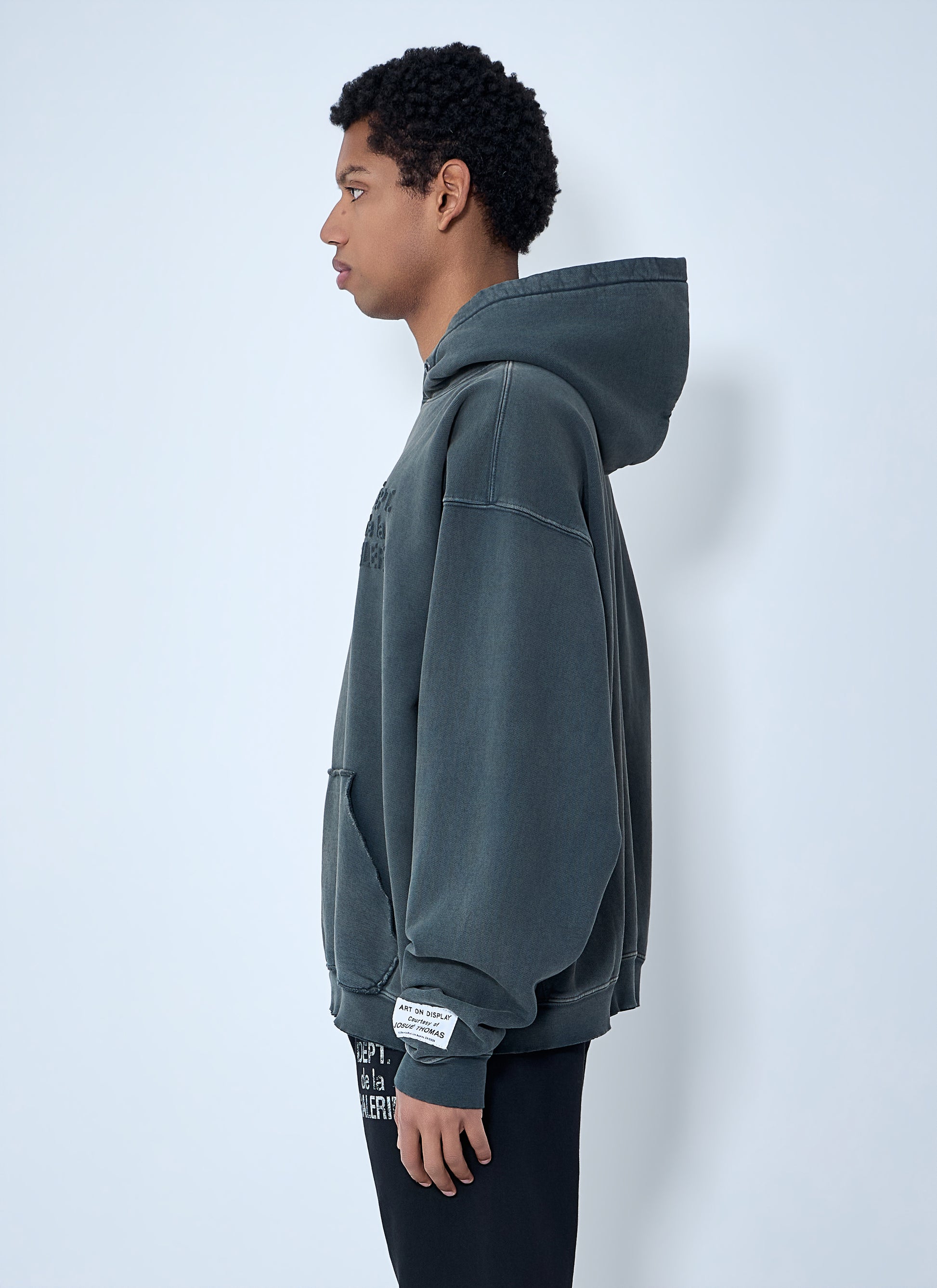Gallery Dept. Men Oversized Cotton-Blend Hooded Sweatshirt GALLERY DEPT.