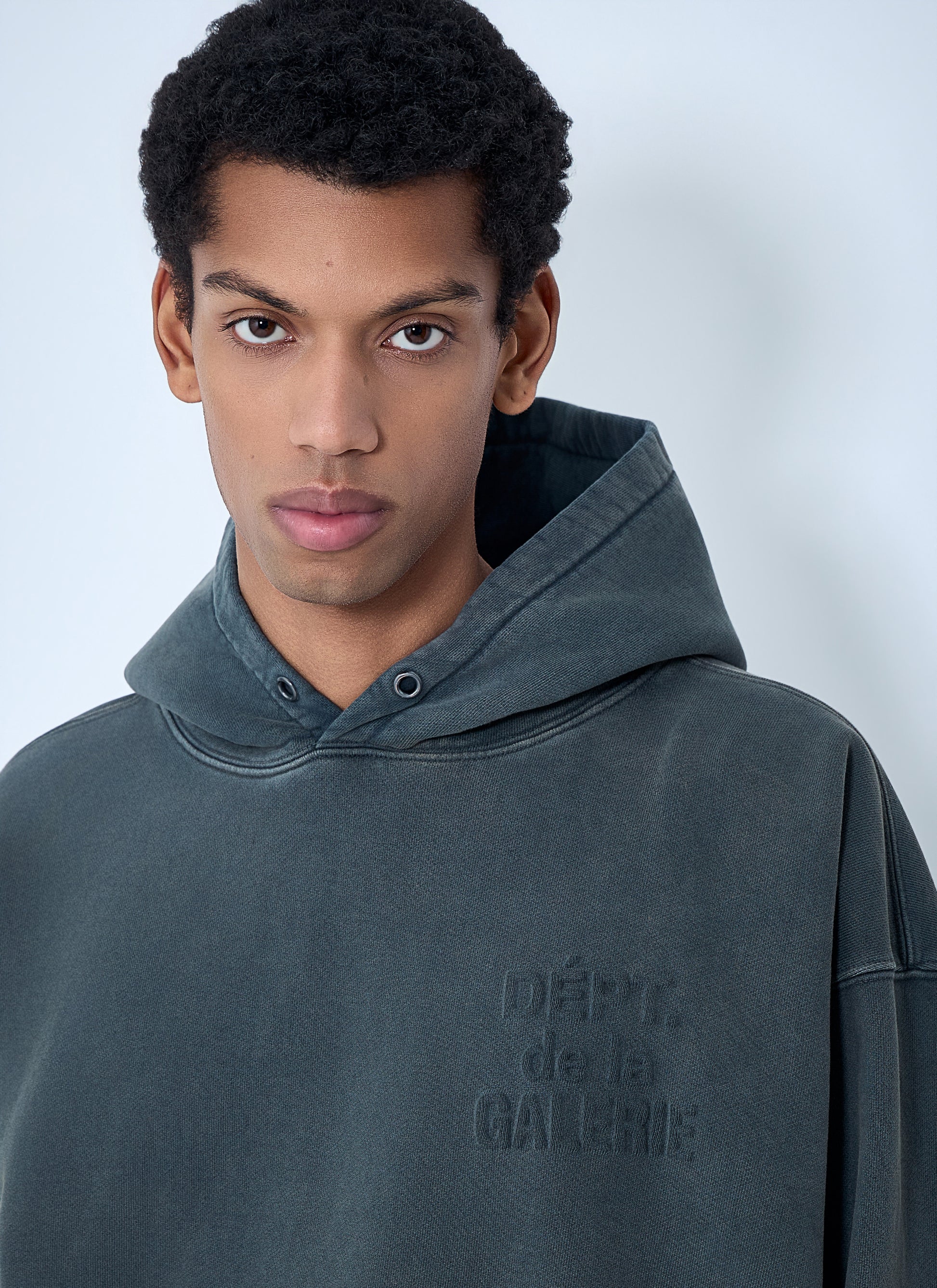 Gallery Dept. Men Oversized Cotton-Blend Hooded Sweatshirt GALLERY DEPT.