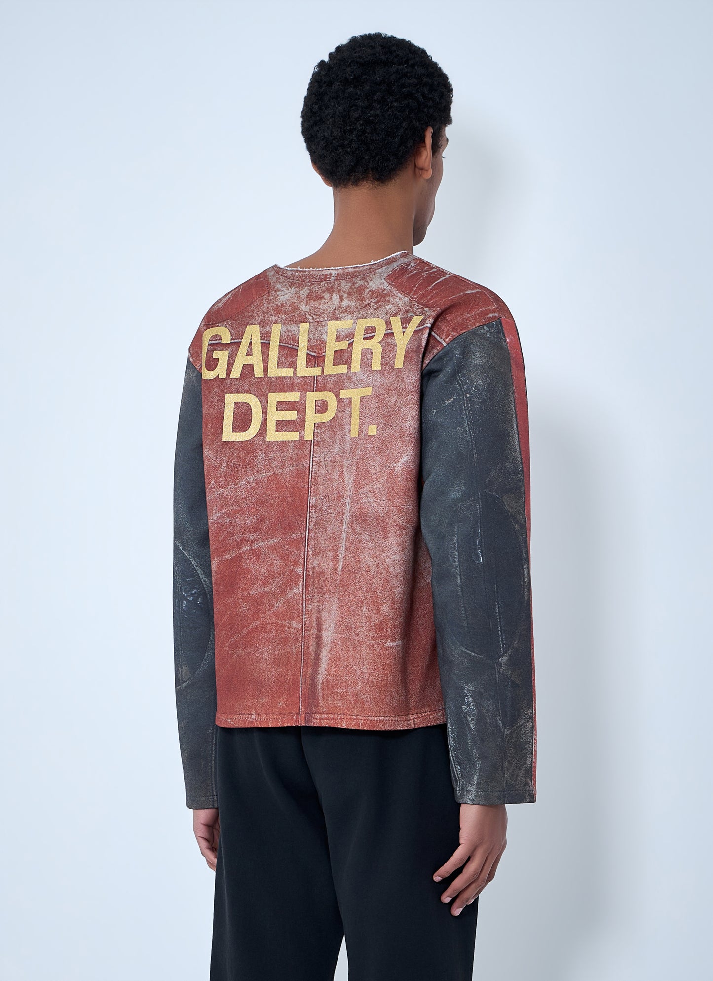Gallery Dept. Men Raw-Edge Zip-Print Top GALLERY DEPT.