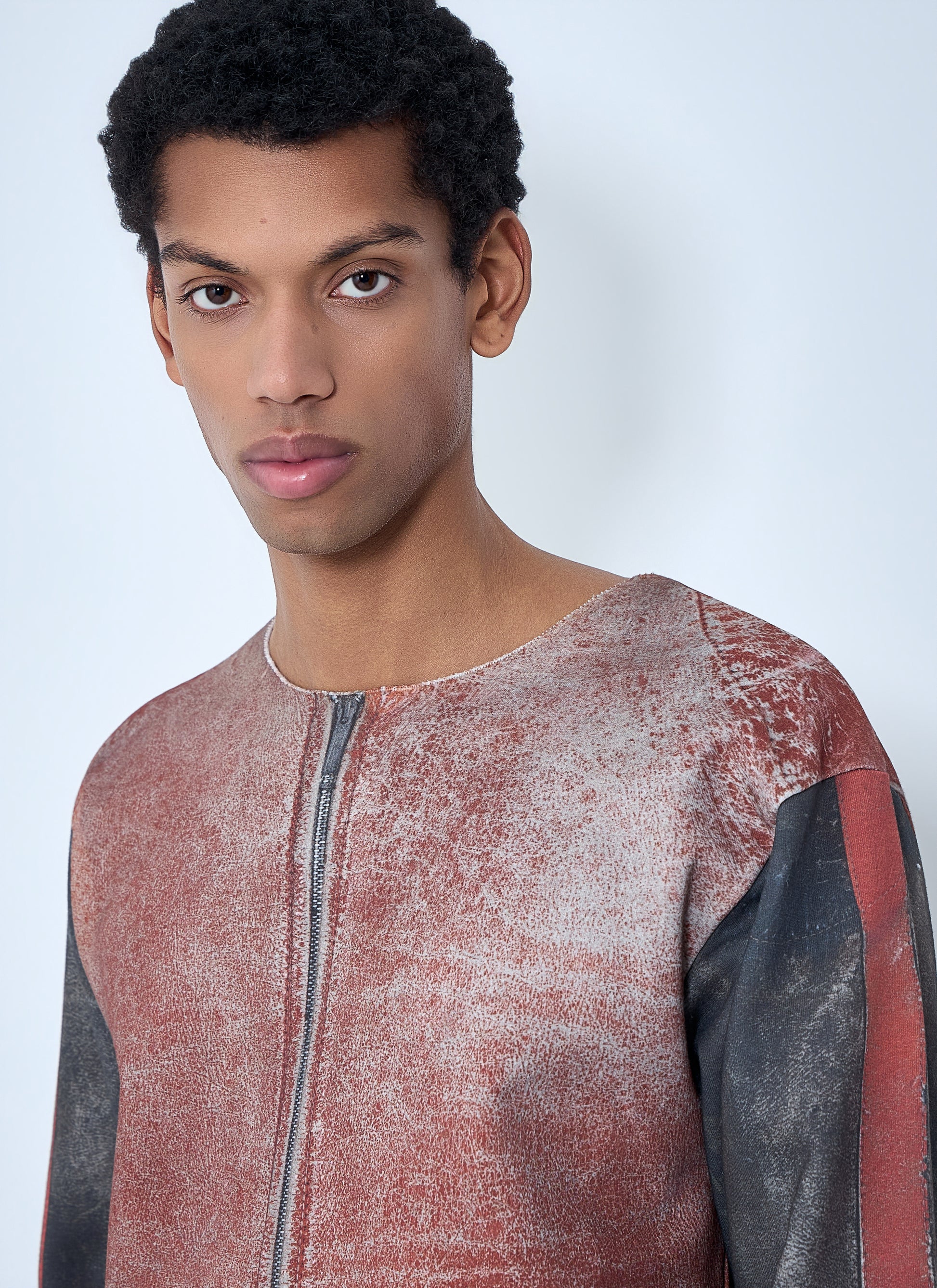 Gallery Dept. Men Raw-Edge Zip-Print Top GALLERY DEPT.