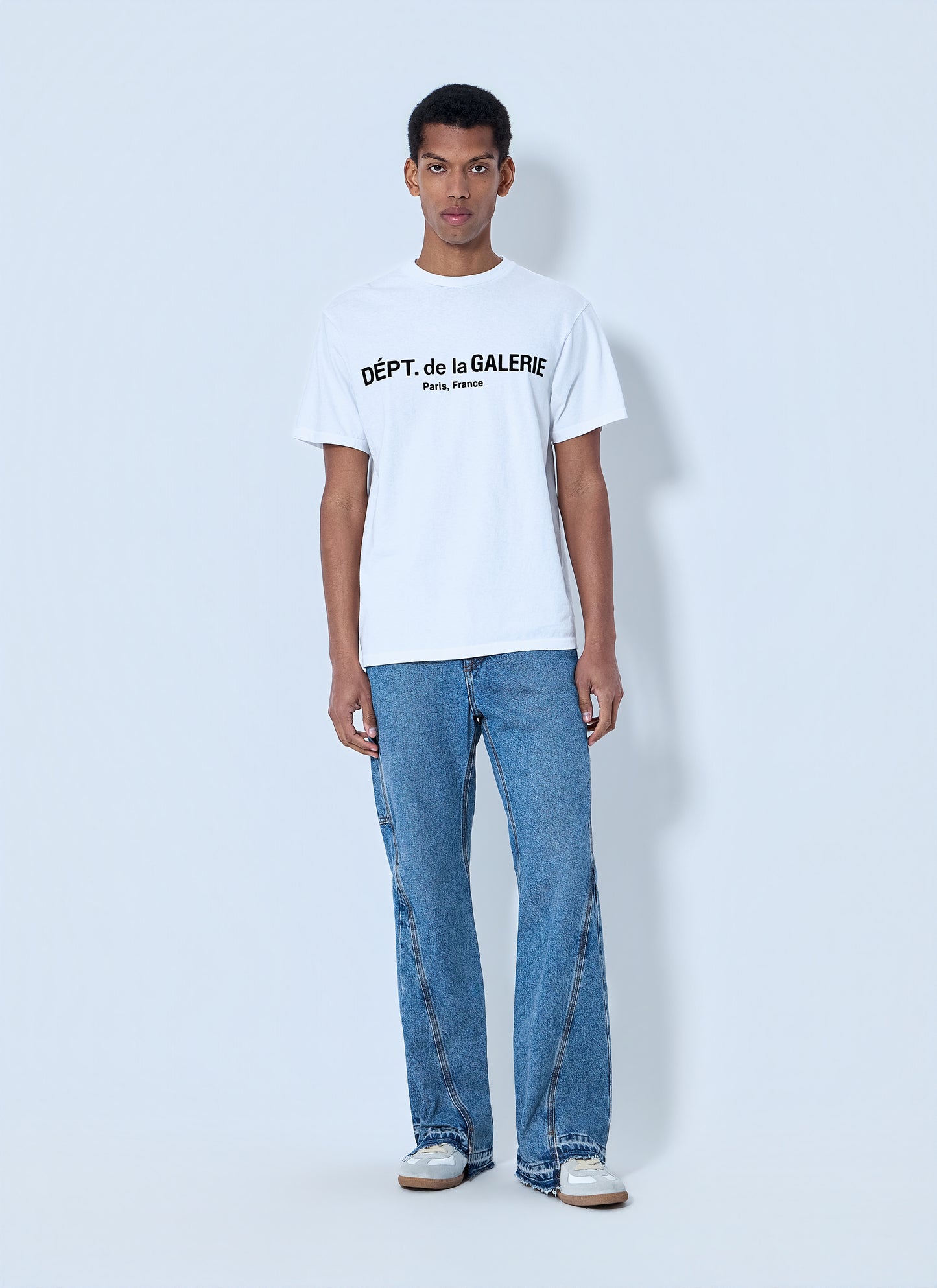 Gallery Dept. Men Cotton Jersey Logo T-Shirt GALLERY DEPT.