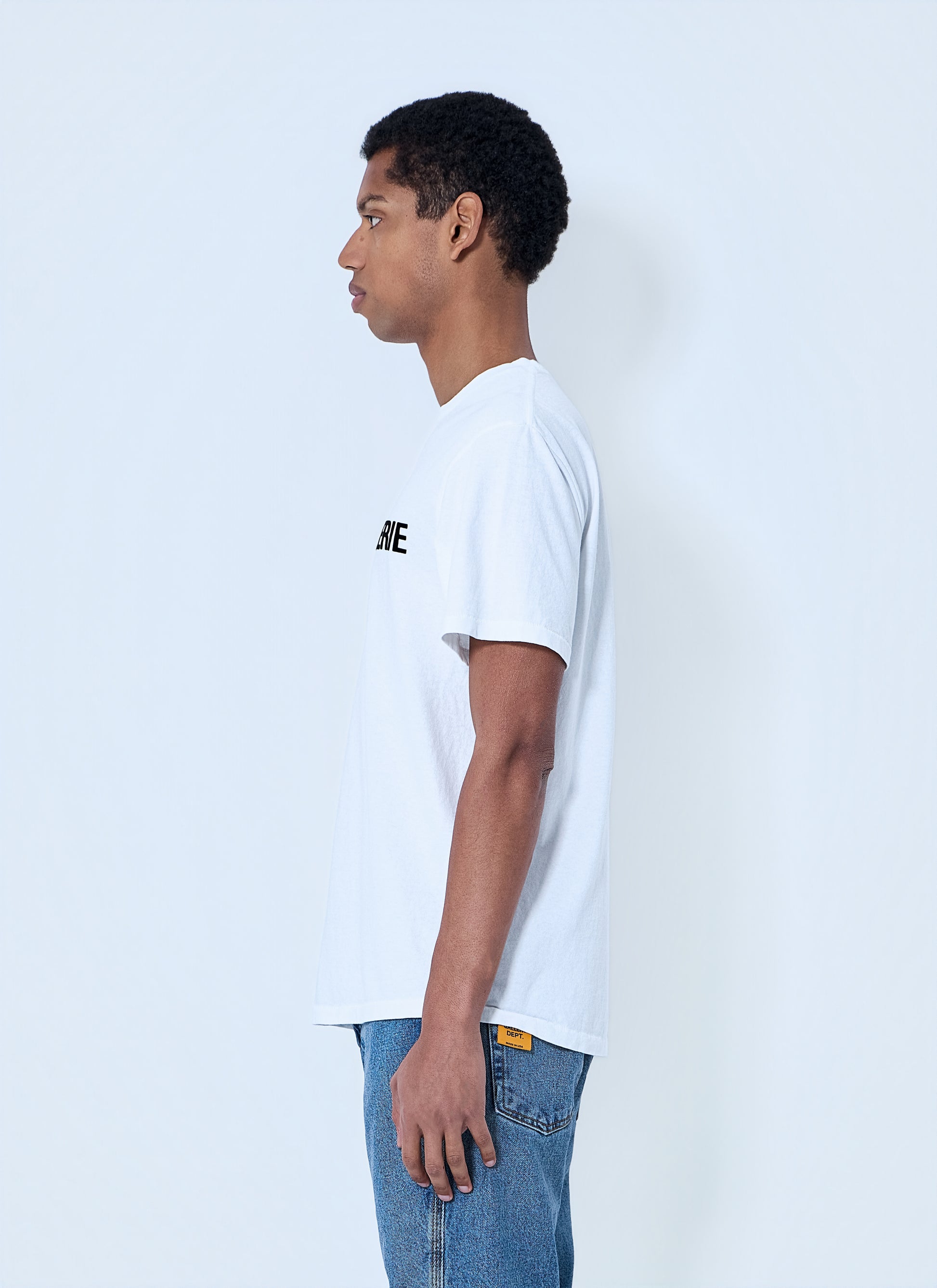 Gallery Dept. Men Cotton Jersey Logo T-Shirt GALLERY DEPT.