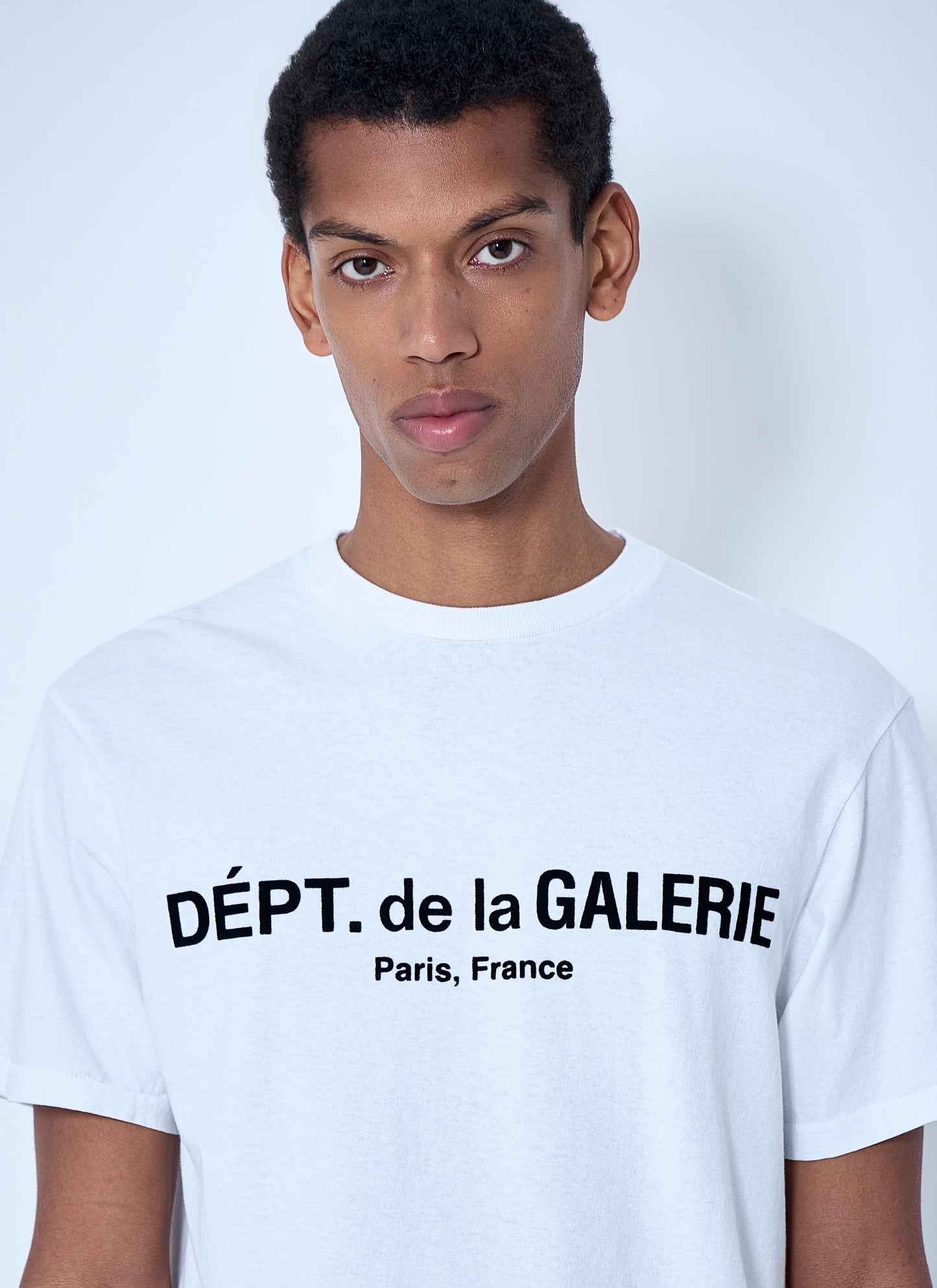Gallery Dept. Men Cotton Jersey Logo T-Shirt GALLERY DEPT.