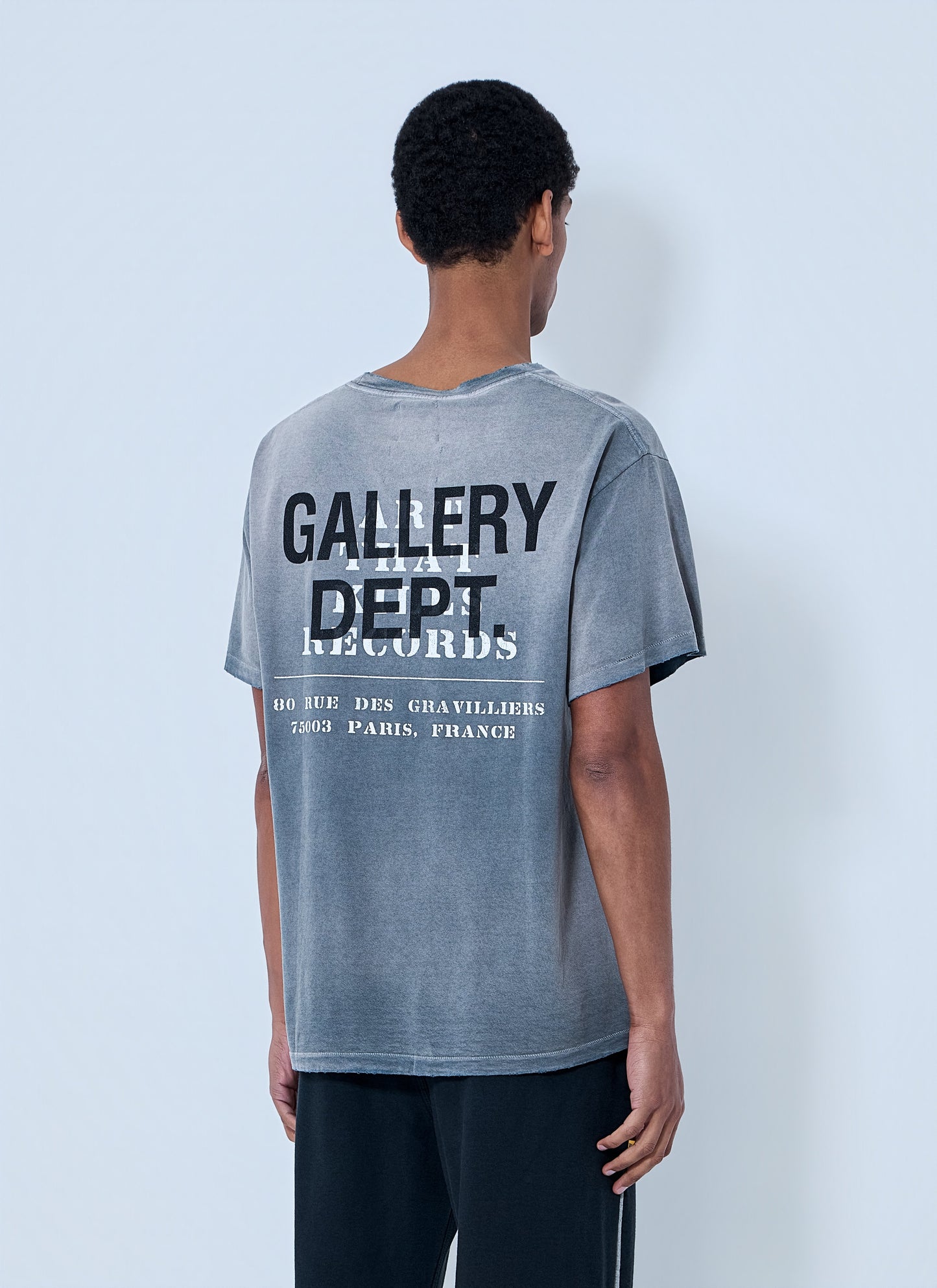 Gallery Dept. Men Crewneck Distressed T-Shirt Gallery Dept.