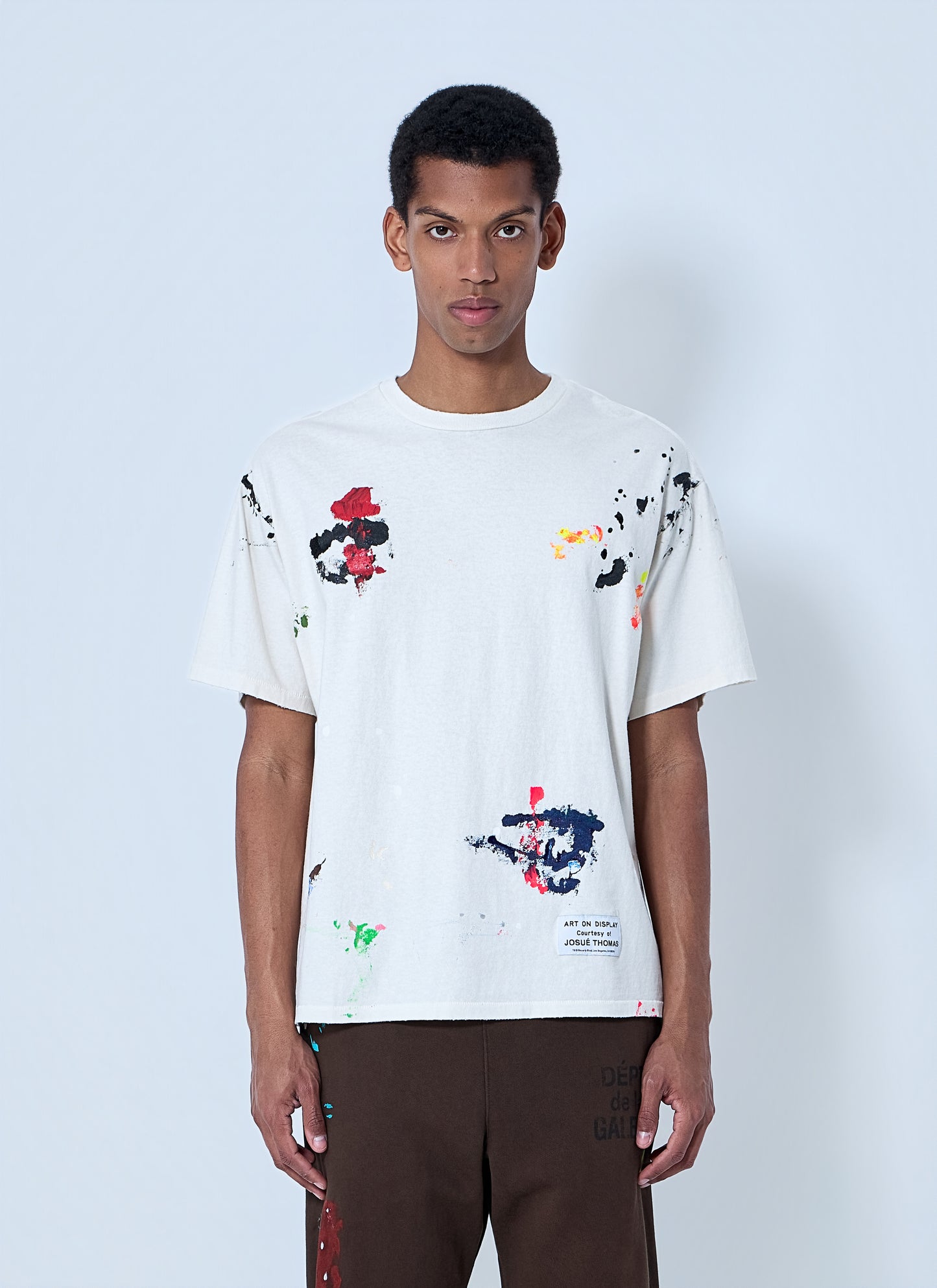 Gallery Dept. Men Abstract Print Cotton T-Shirt GALLERY DEPT.