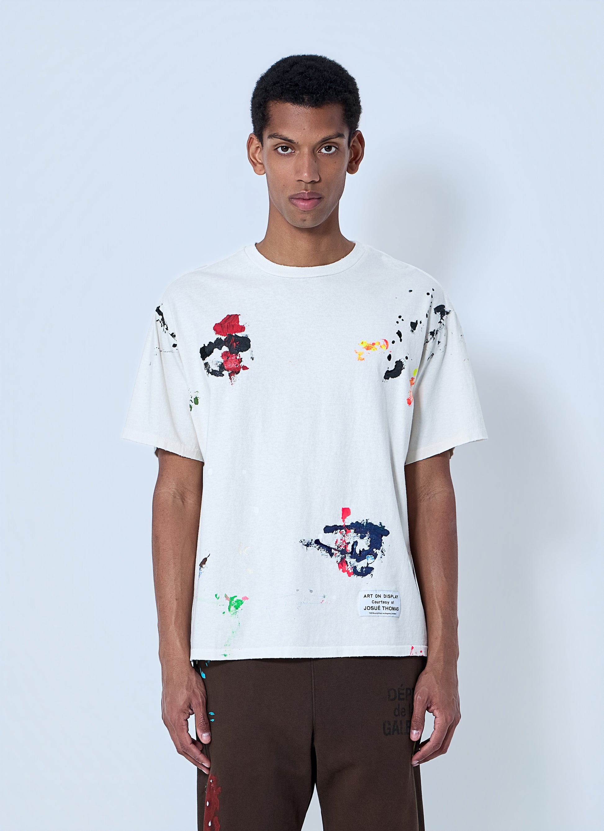 Gallery Dept. Men Abstract Print Cotton T-Shirt GALLERY DEPT.