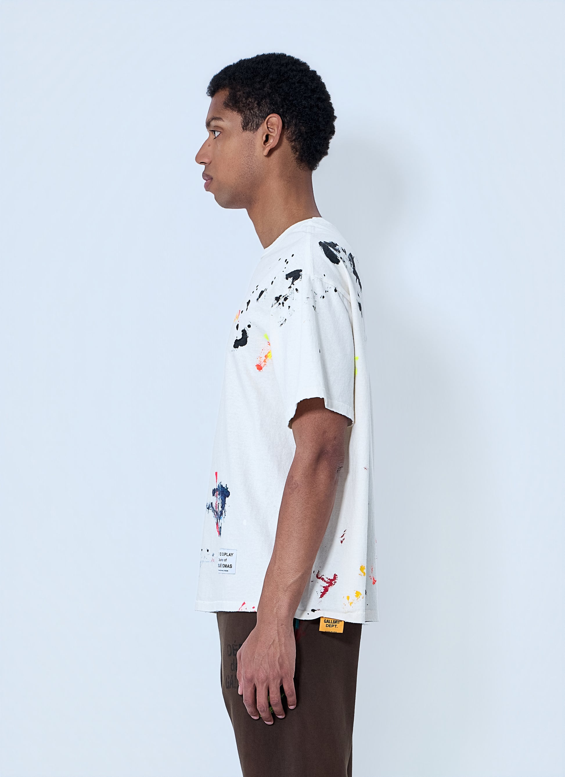 Gallery Dept. Men Abstract Print Cotton T-Shirt GALLERY DEPT.