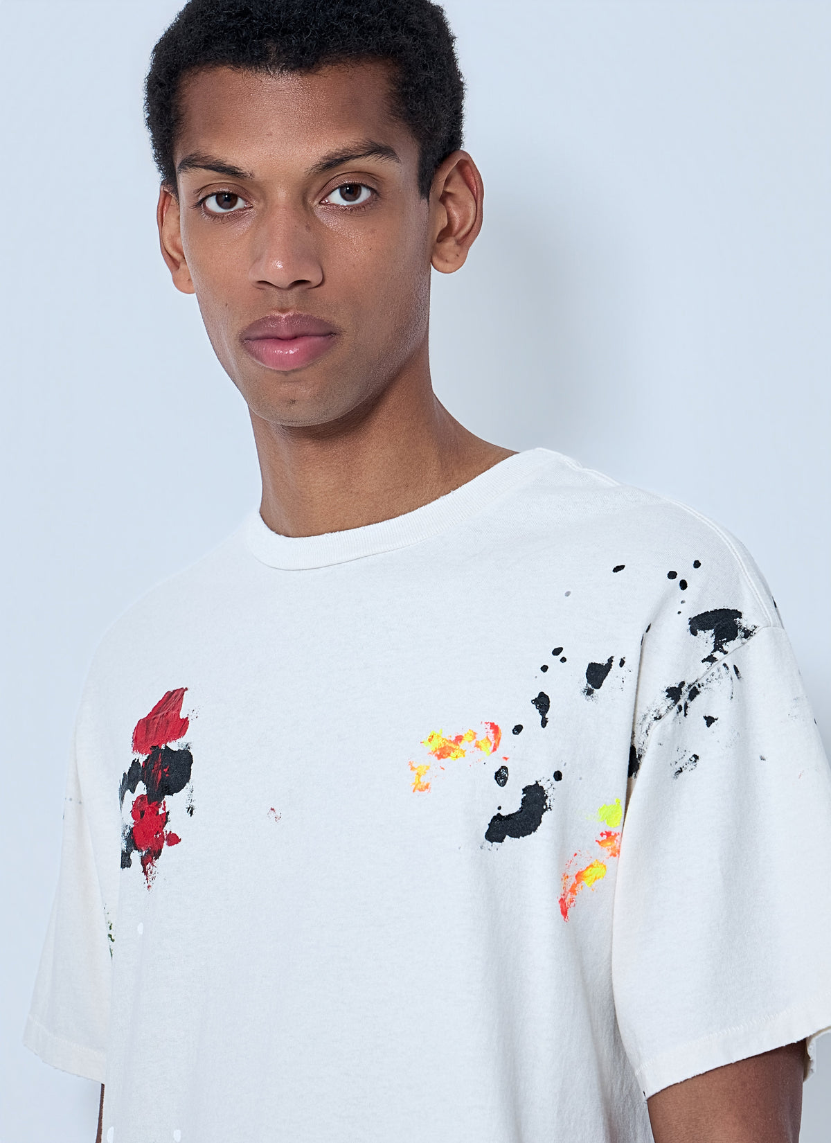 Gallery Dept. Men Abstract Print Cotton T-Shirt GALLERY DEPT.