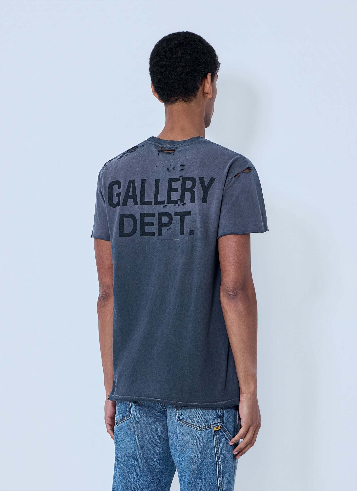 Gallery Dept. Men Distressed Cotton Jersey T-Shirt GALLERY DEPT.