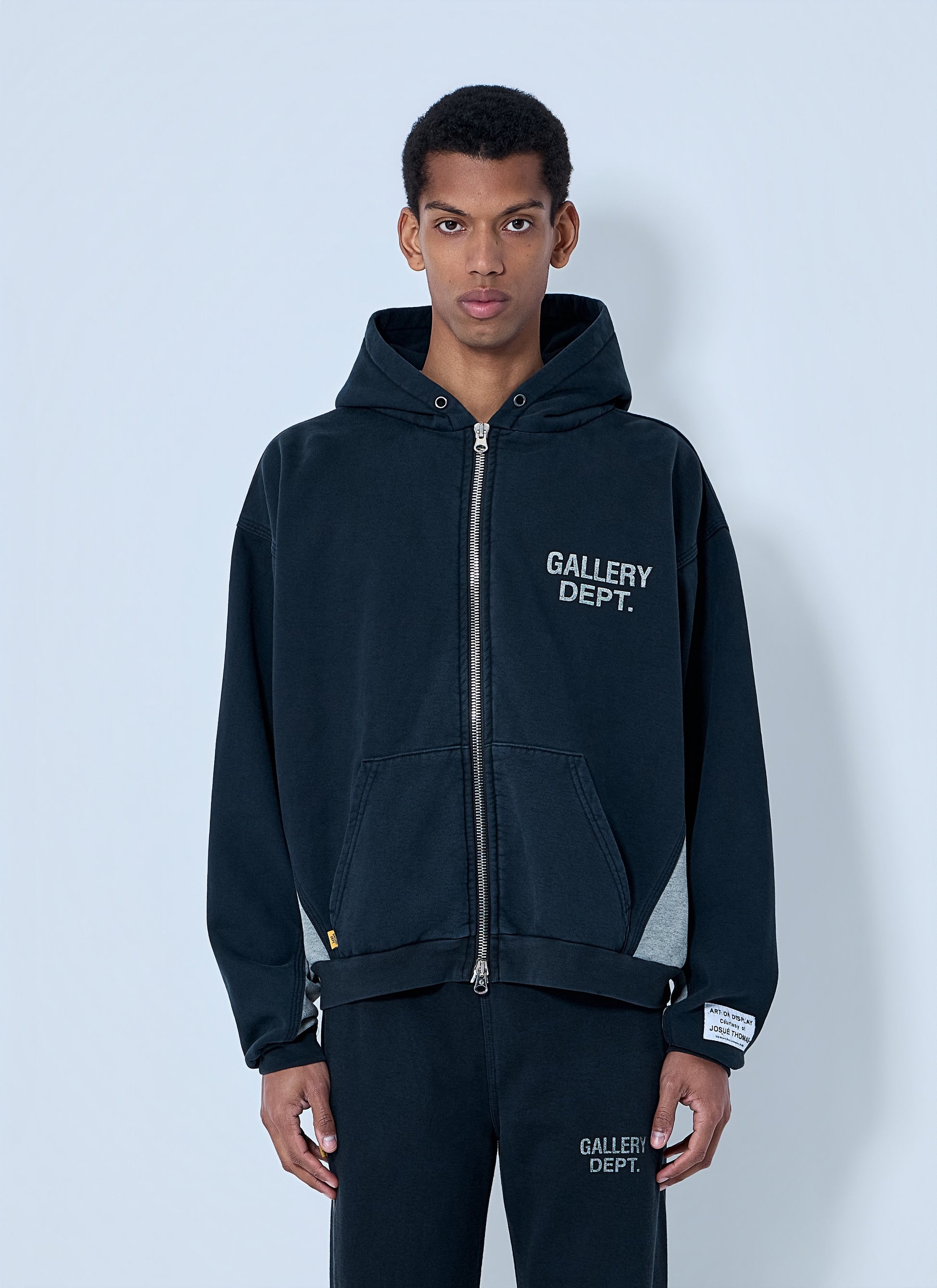 Gallery Dept. Men Zip-Up Logo Hoodie Gallery Dept.