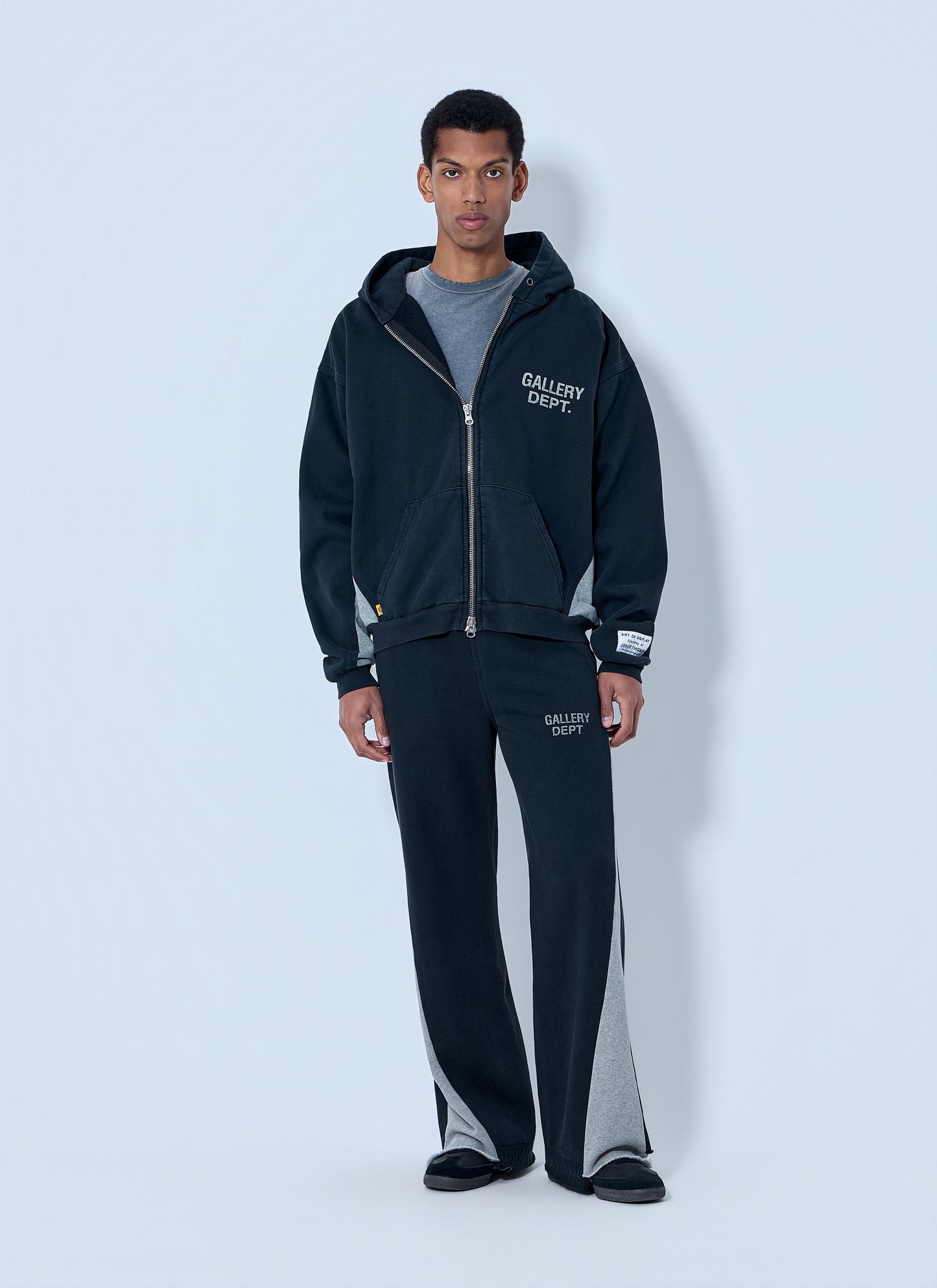 Gallery Dept. Men Zip-Up Logo Hoodie Gallery Dept.