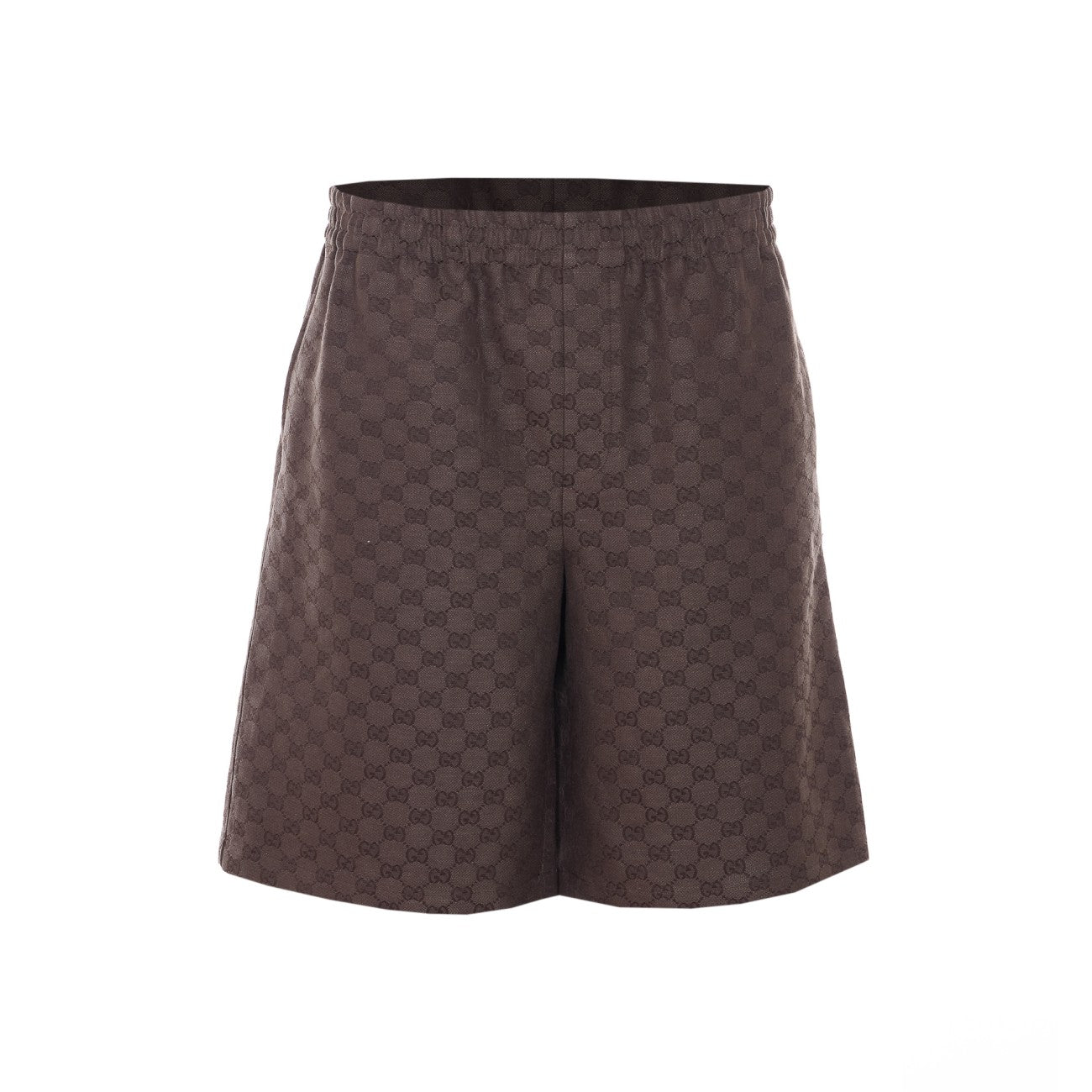 Gucci Men Gg Canvas Linen Blend Shorts GUCCI