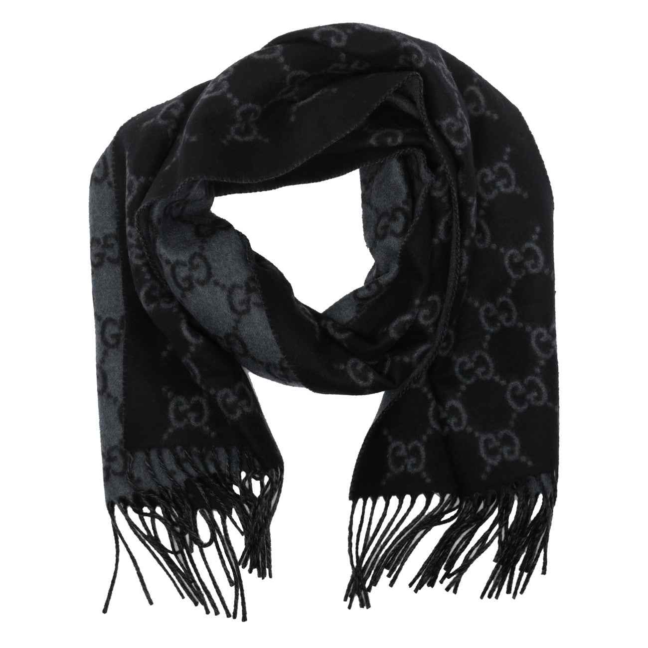 Gucci Men Gg Cashmere Scarf GUCCI