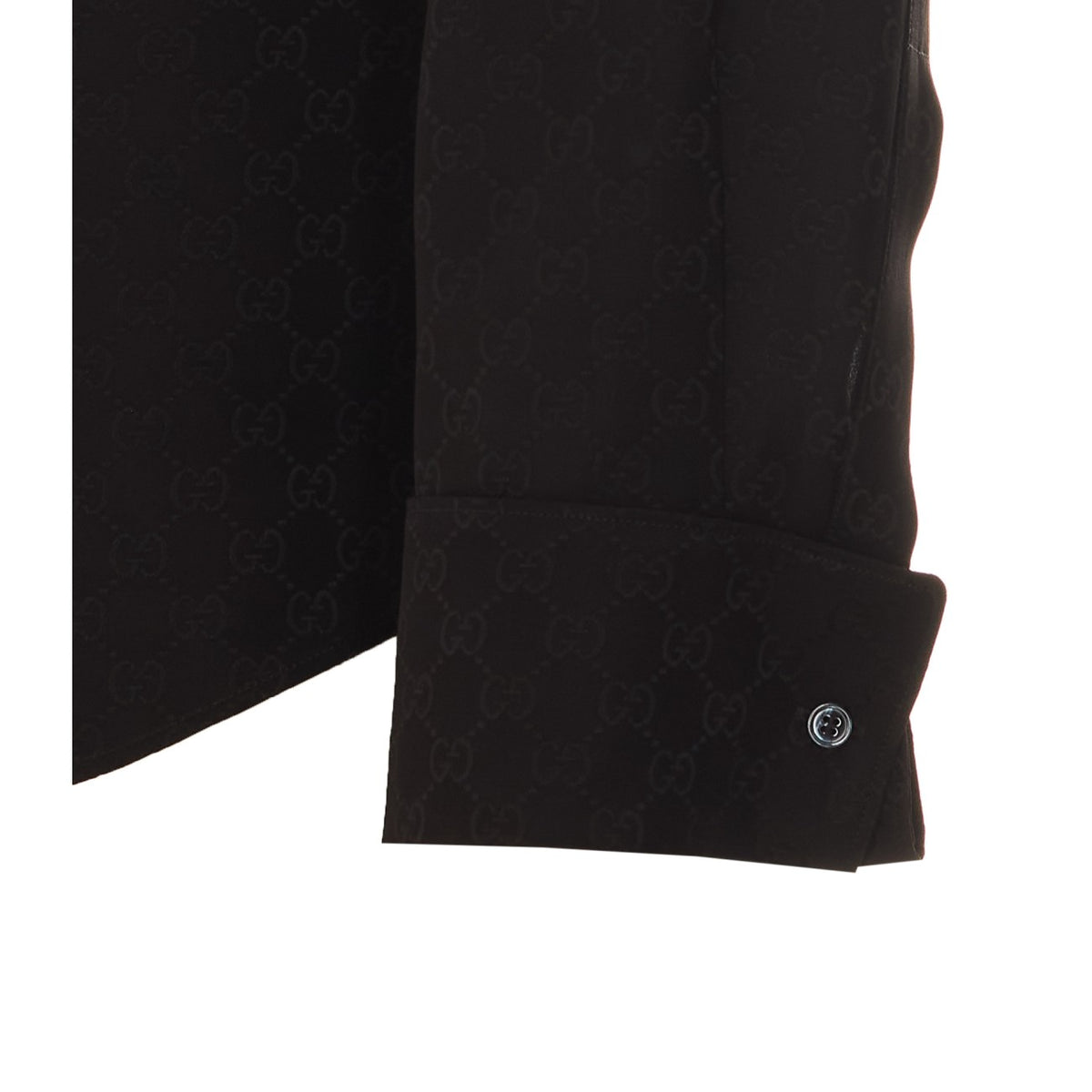 Gucci Men Gg Fluid Fabric Shirt GUCCI