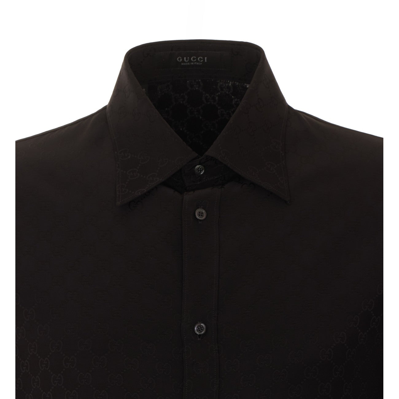 Gucci Men Gg Fluid Fabric Shirt GUCCI