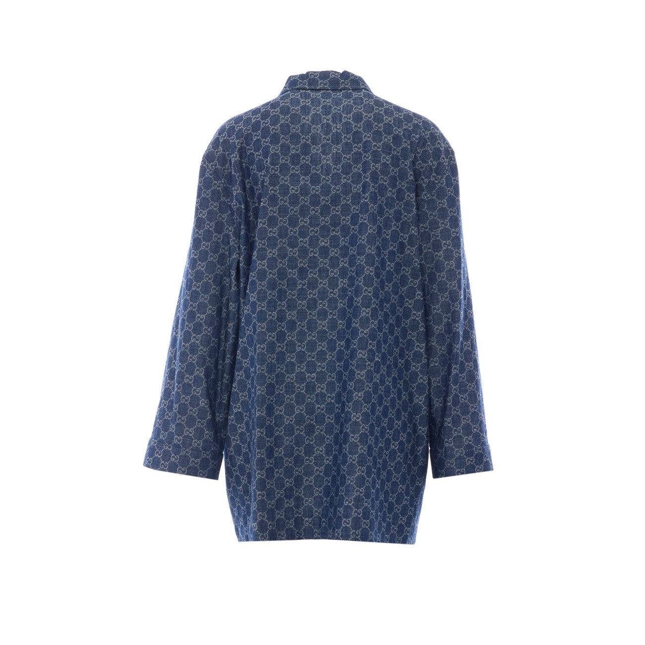 Gucci Women Gg Jacquard Denim Jacket GUCCI