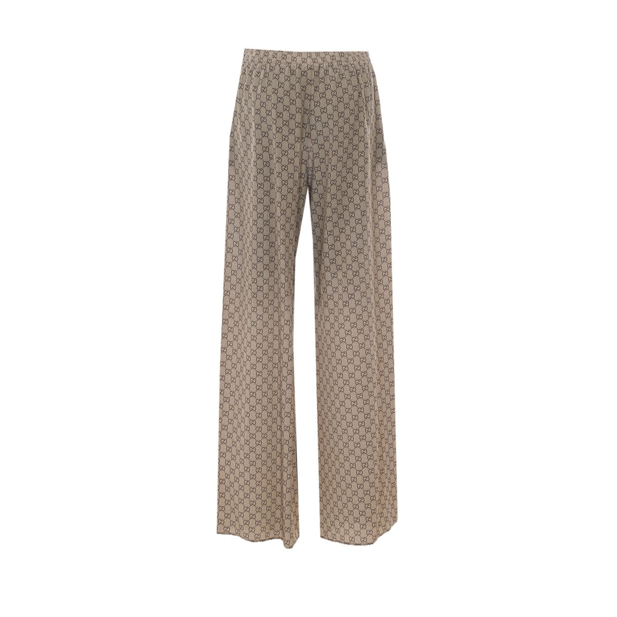 Gucci Women Gg Print Silk Leisure Pants GUCCI