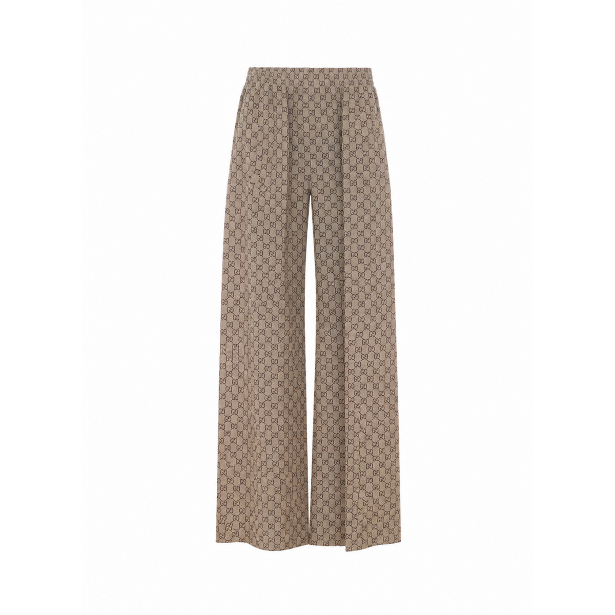 Gucci Women Gg Print Silk Leisure Pants GUCCI