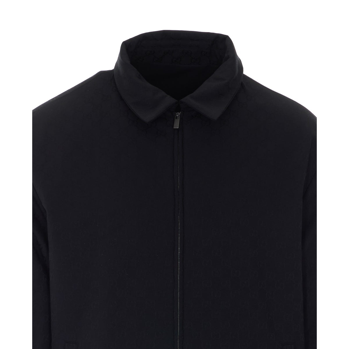 Gucci Men Gg Reversible Wool And Nylon Zip Jacket GUCCI