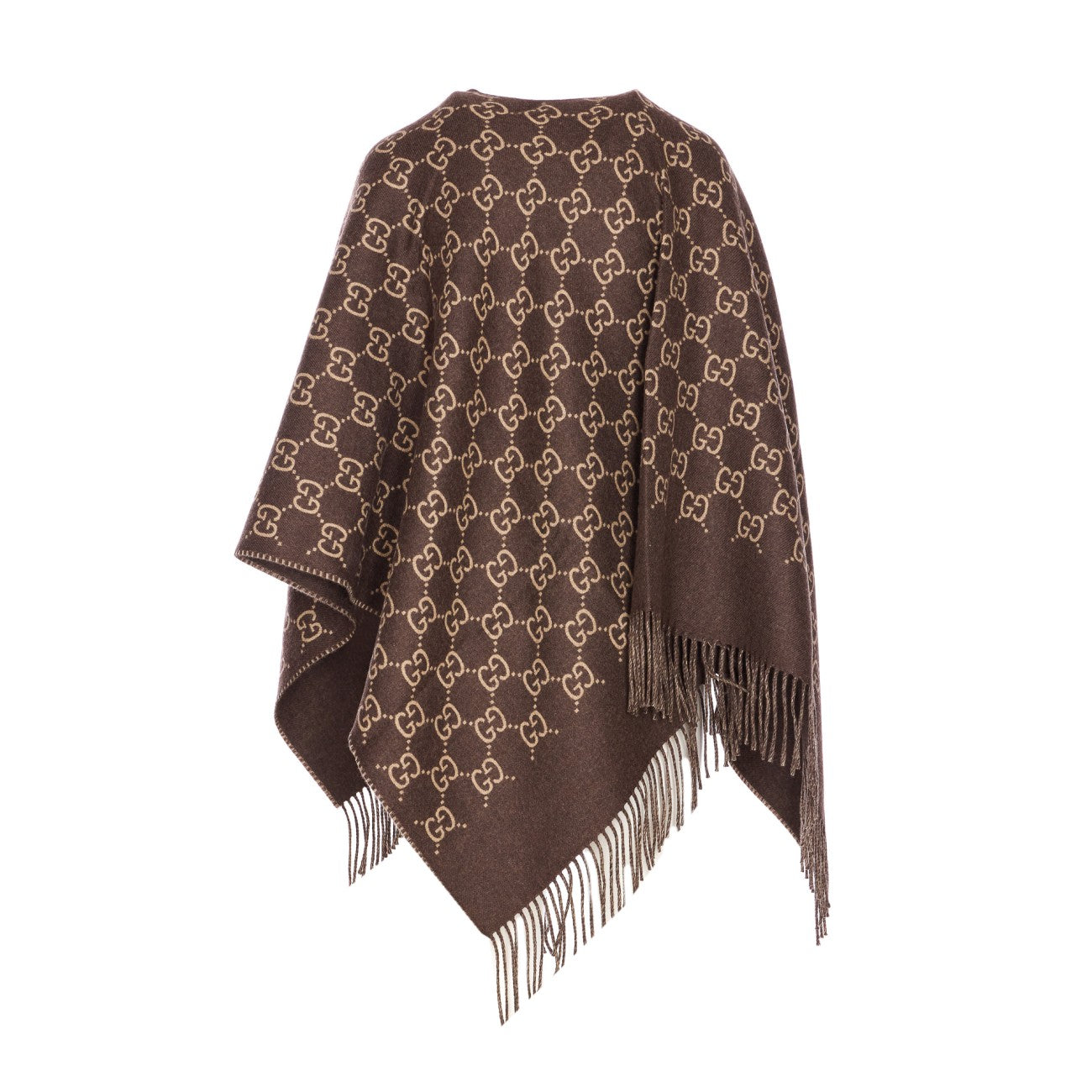 Gucci Women Gg Wool Jacquard Cape GUCCI