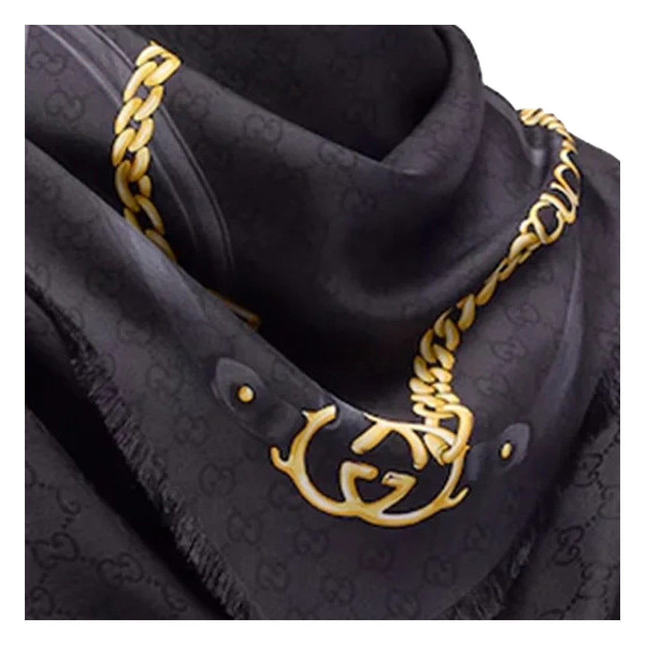 Gucci Women Gg Wool Silk Jacquard Cape GUCCI