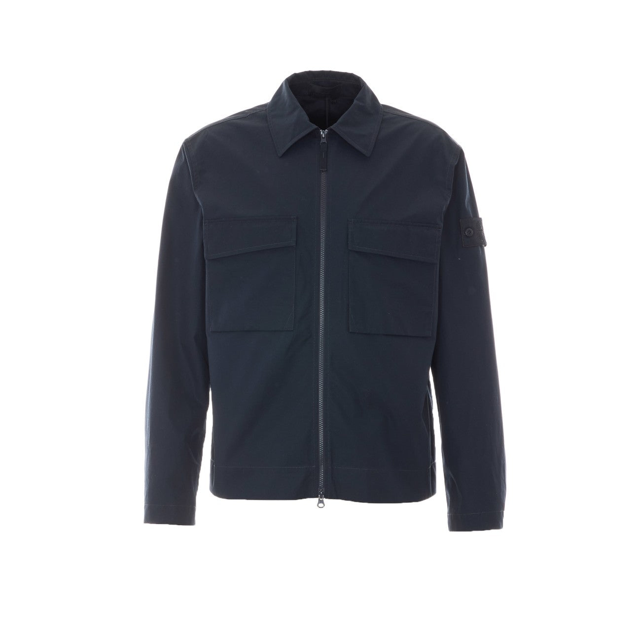 Stone Island Men Ghost Logo Zipped Overshirt STONE ISLAND