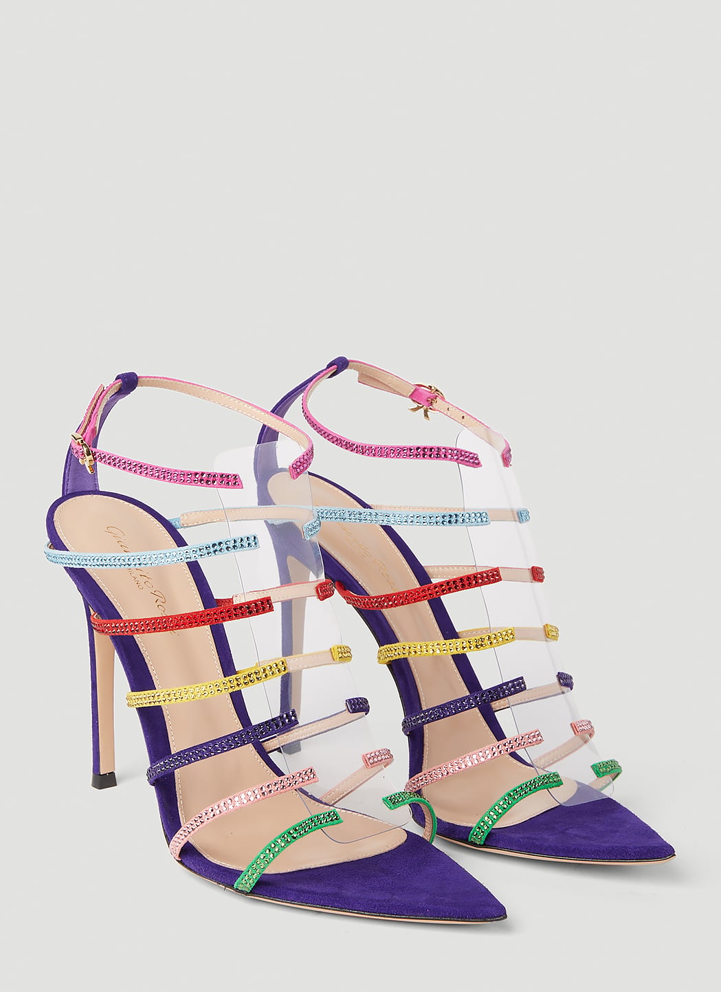 Gianvito Rossi Women Crystal Embellished High Heel Sandals GIANVITO ROSSI
