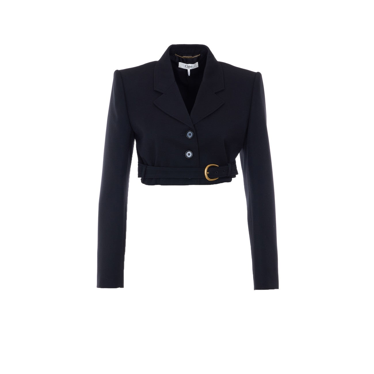 Chloe' Women Giacca Spencer Corta A Lana Grain De Poudre CHLOE