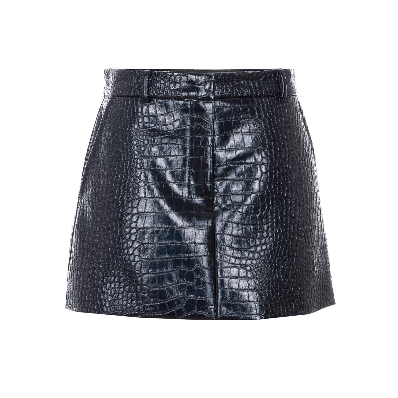 Sportmax Women Gleba Alligator Effect Paint Mini Skirt SPORTMAX