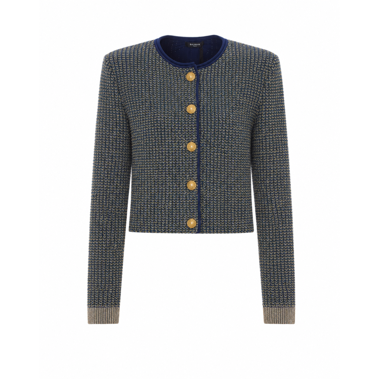 Balmain Women Glittered Tweed Cardigan BALMAIN