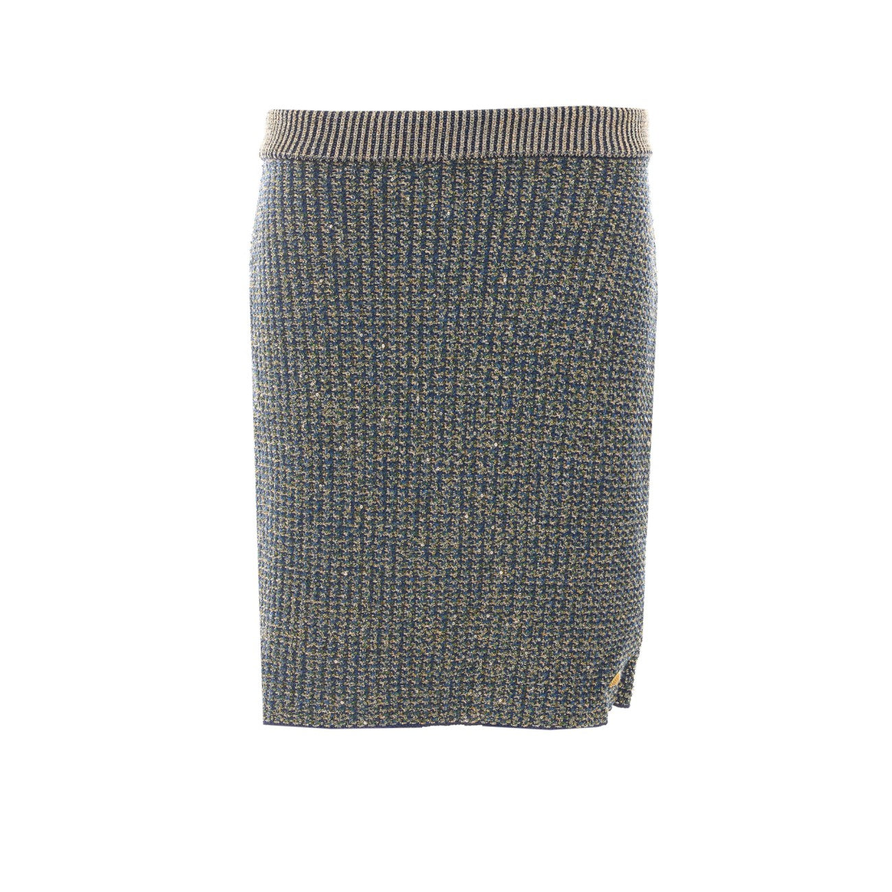 Balmain Women Glittered Tweed Knit Short Skirt BALMAIN