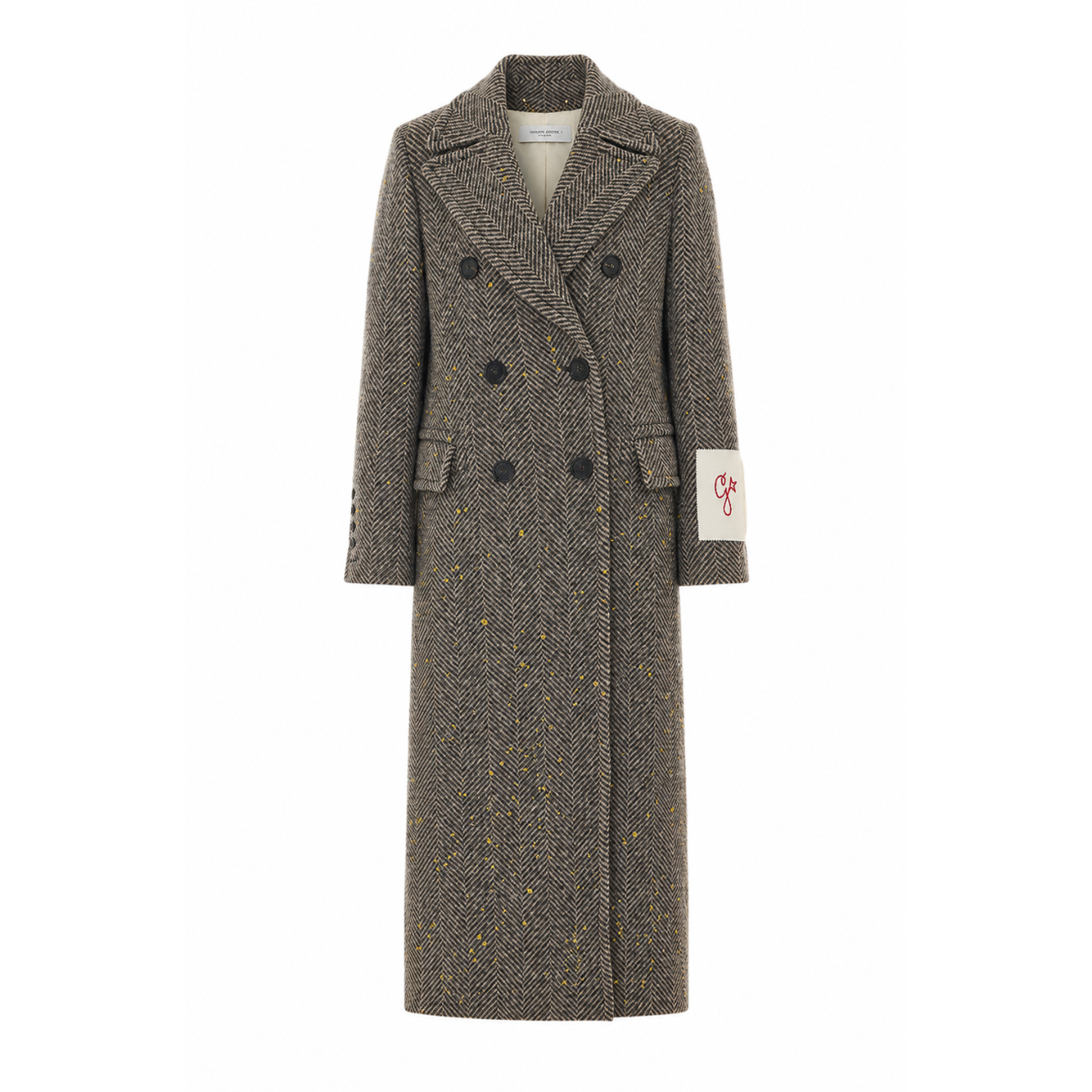 Golden Goose Women Golden Chevron Double Breasted Coat GOLDEN GOOSE