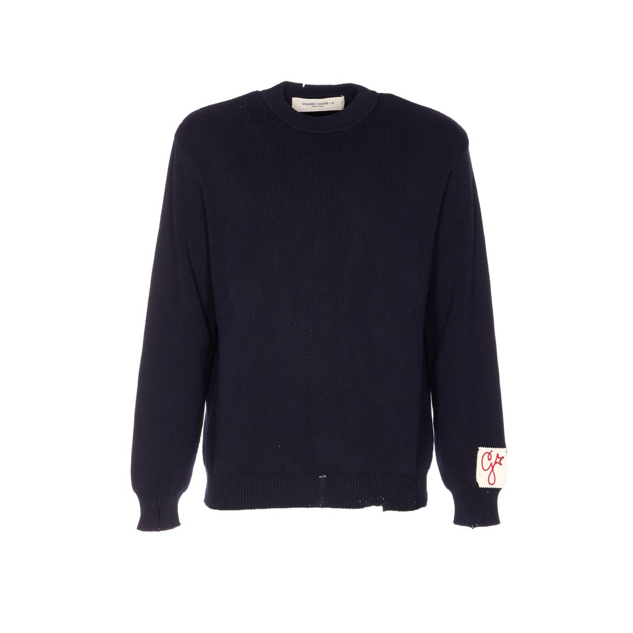 Golden Goose Men Golden Logo Distressed Sweater GOLDEN GOOSE