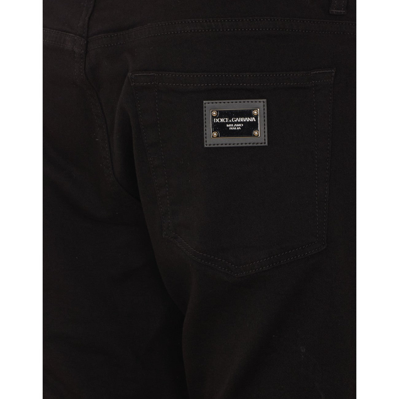 Dolce&Gabbana Men Gray Wash Slim-Fit Stretch Jeans DOLCE & GABBANA