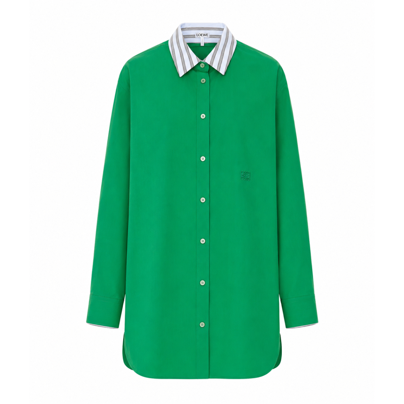 Loewe Women Green Cotton Chemisier LOEWE