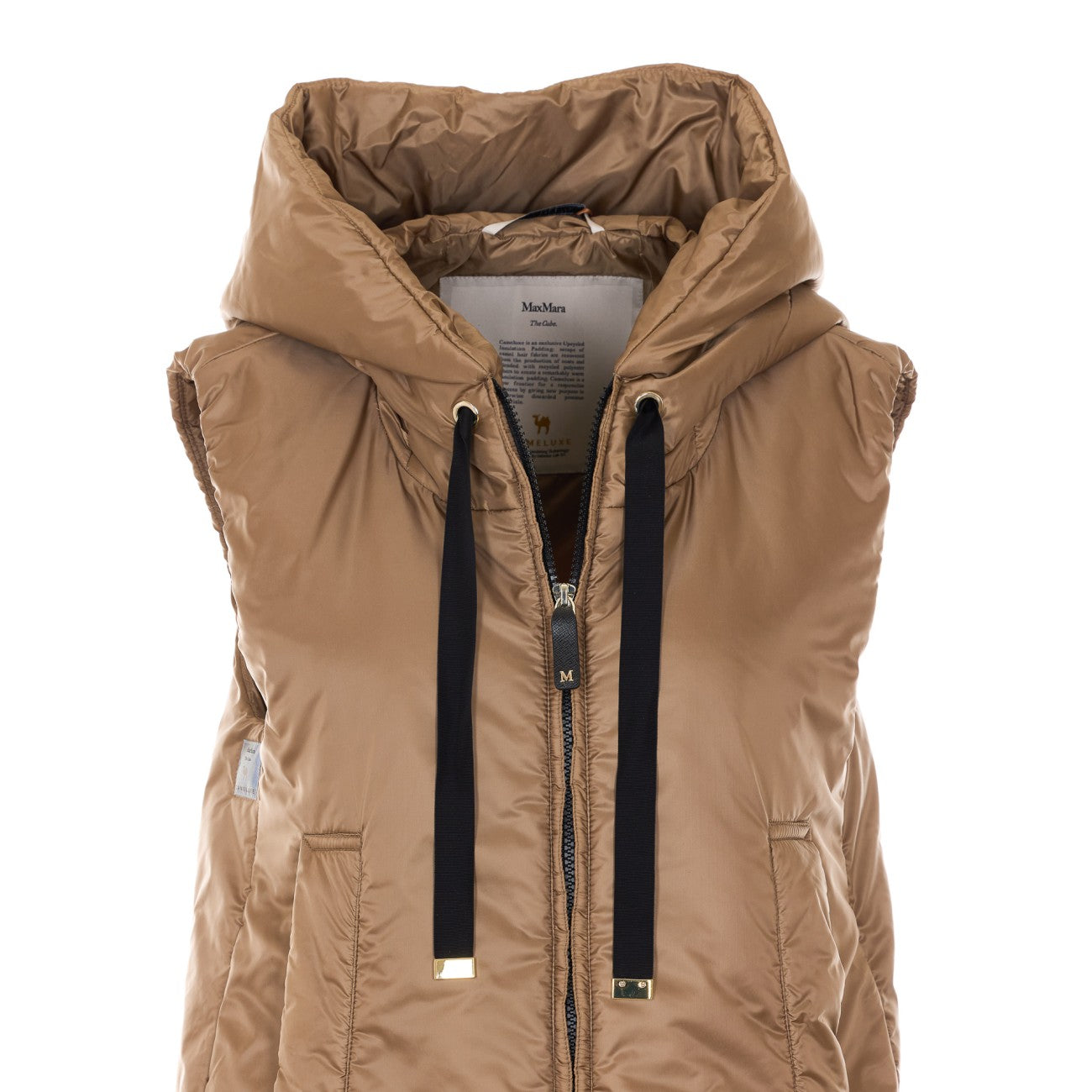S Max Mara Women Greengo Padded Vest With Drip-Free Hood S MAX MARA