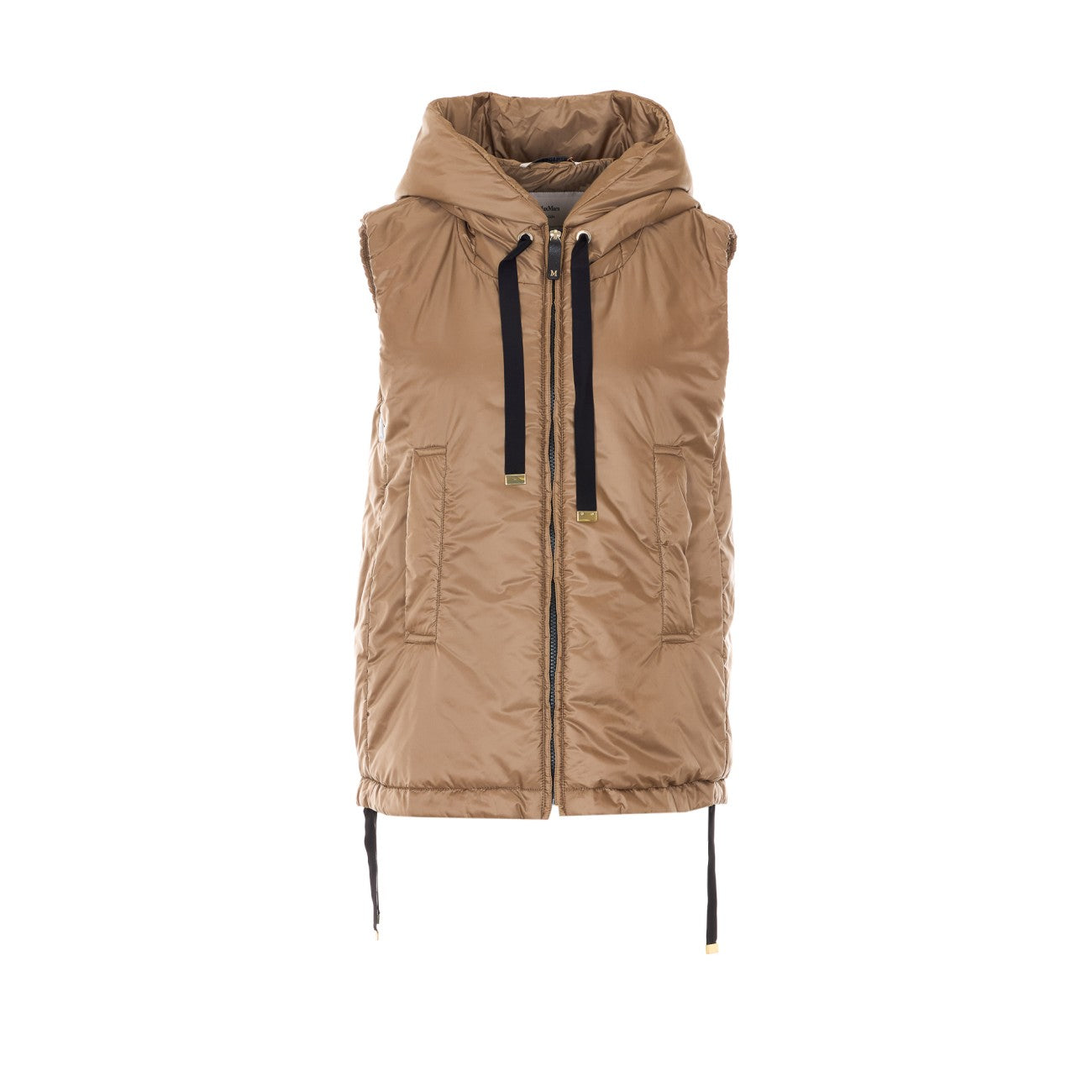 S Max Mara Women Greengo Padded Vest With Drip-Free Hood S MAX MARA