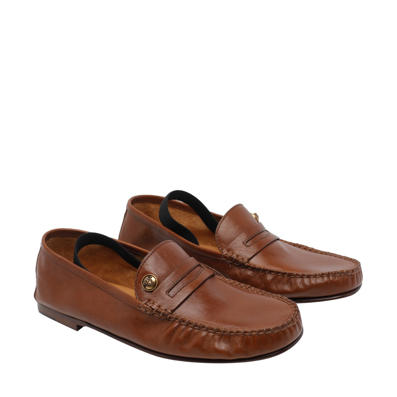 Versace Women Guanto Leather Loafers VERSACE