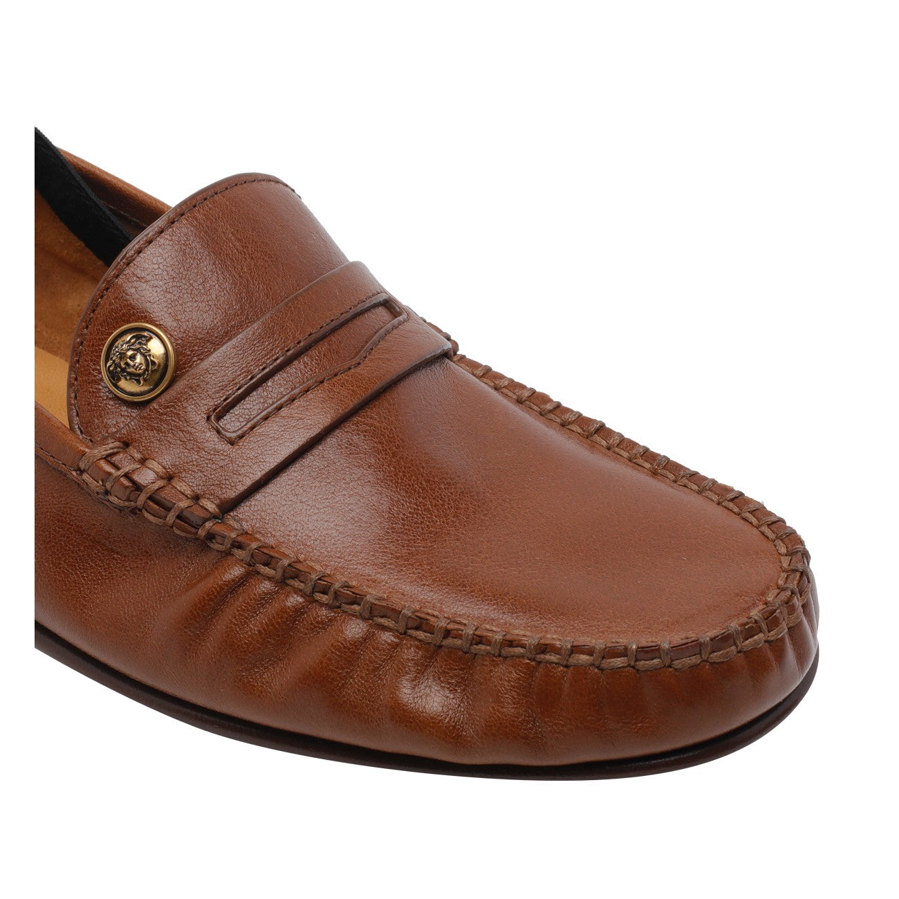 Versace Women Guanto Leather Loafers VERSACE