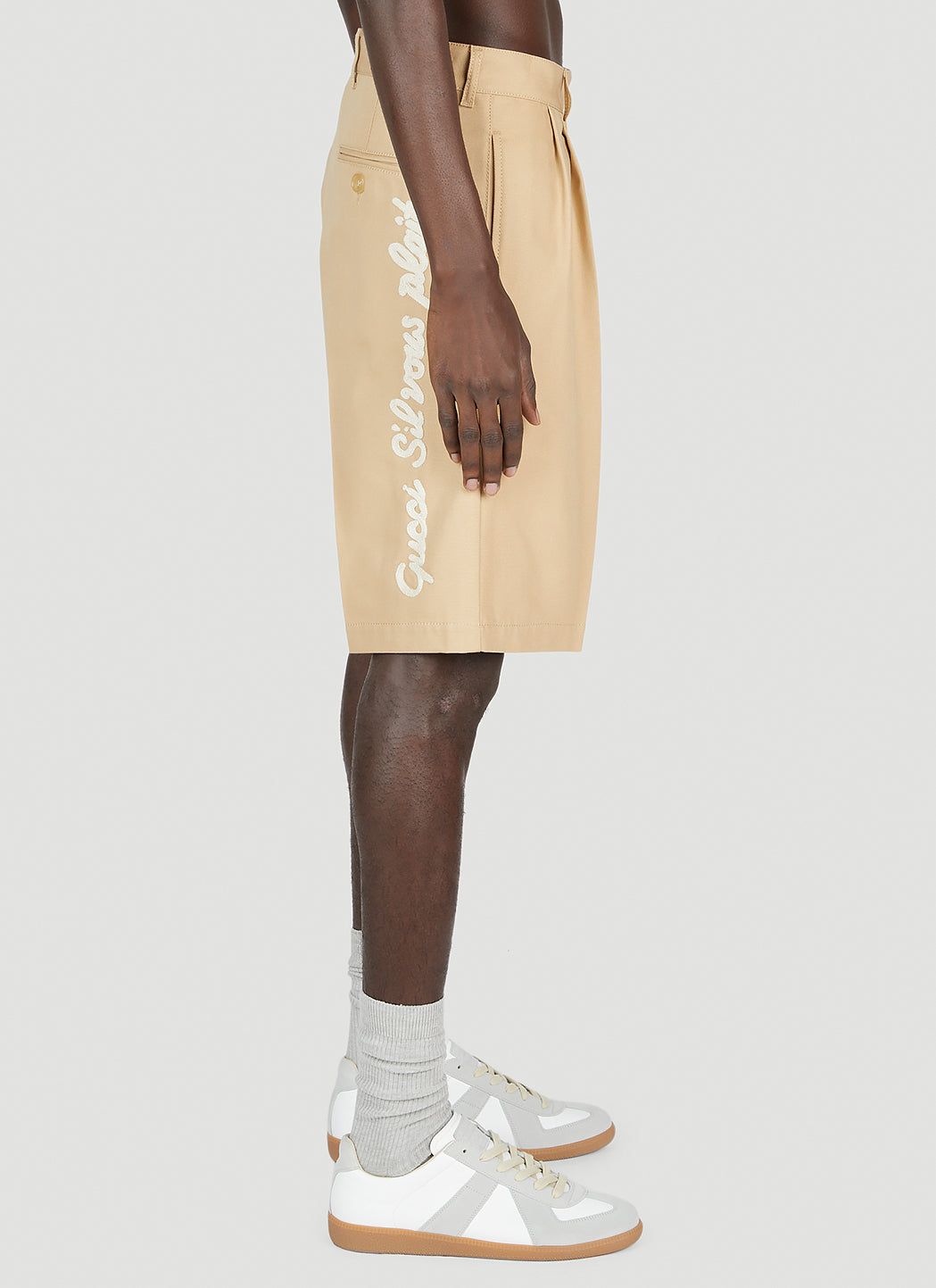 Gucci Men Folded Pleat Shorts GUCCI
