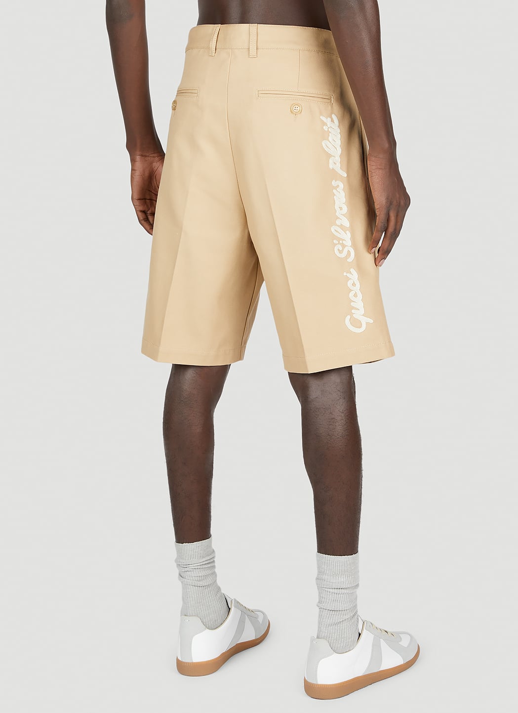 Gucci Men Folded Pleat Shorts GUCCI