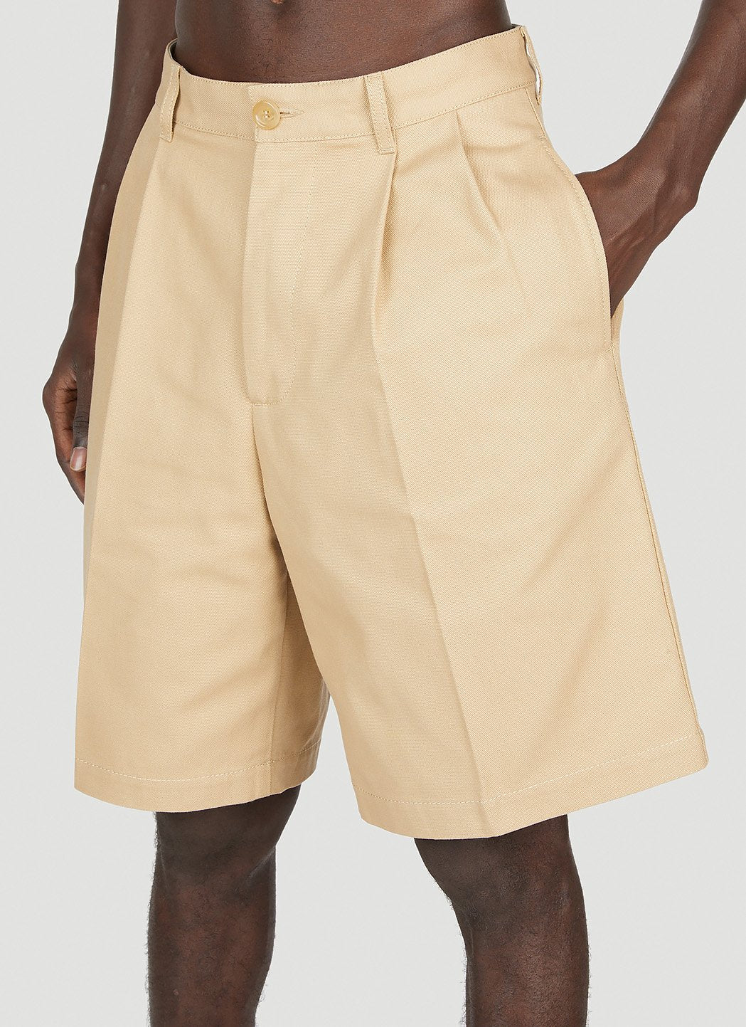 Gucci Men Folded Pleat Shorts GUCCI