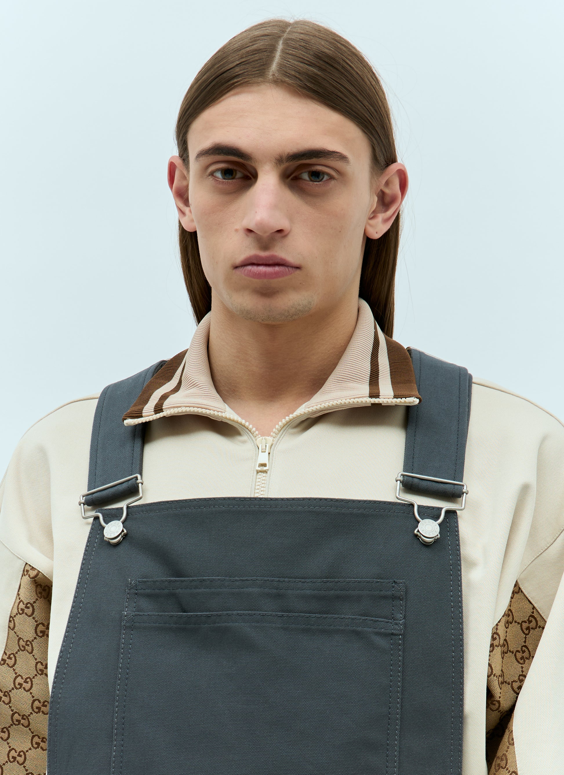 Gucci Men Logo Patch Dungarees GUCCI