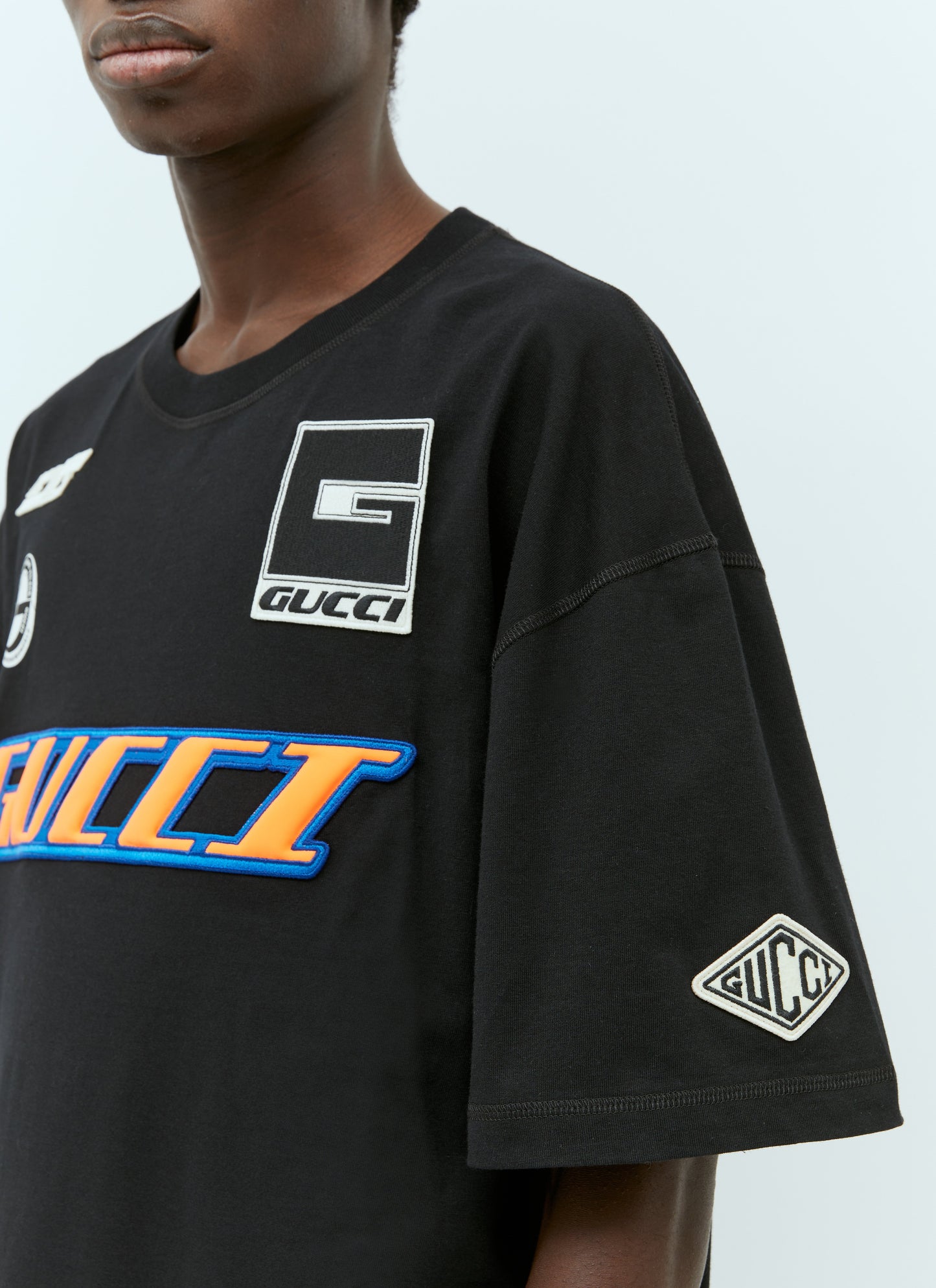 Gucci Men Logo Emblems T-Shirt GUCCI