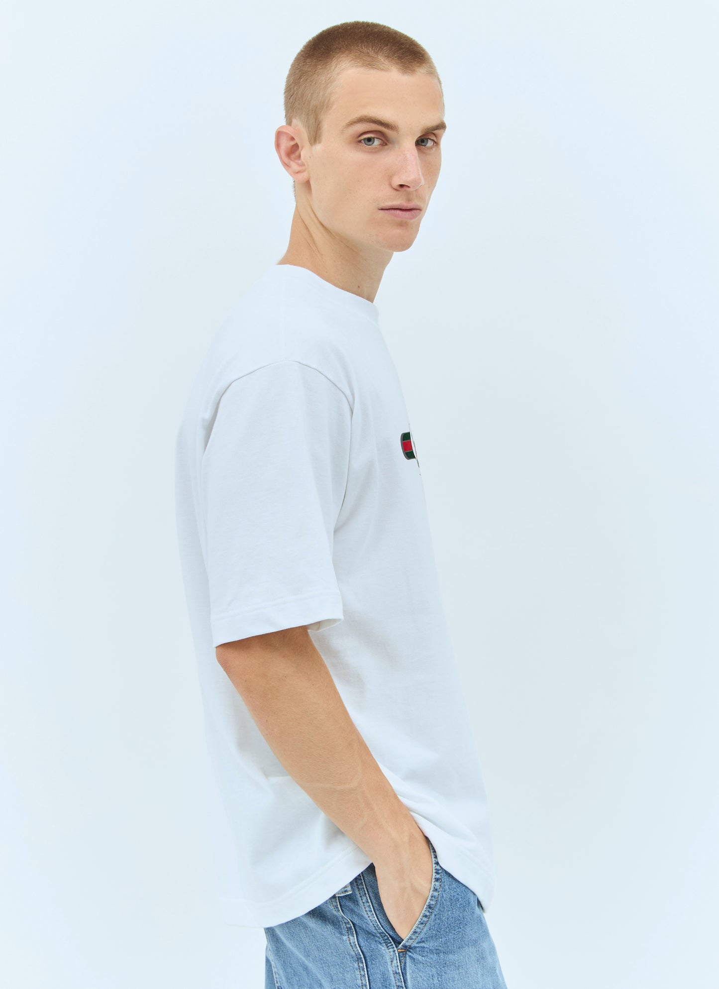 Gucci Men Logo Print T-Shirt GUCCI