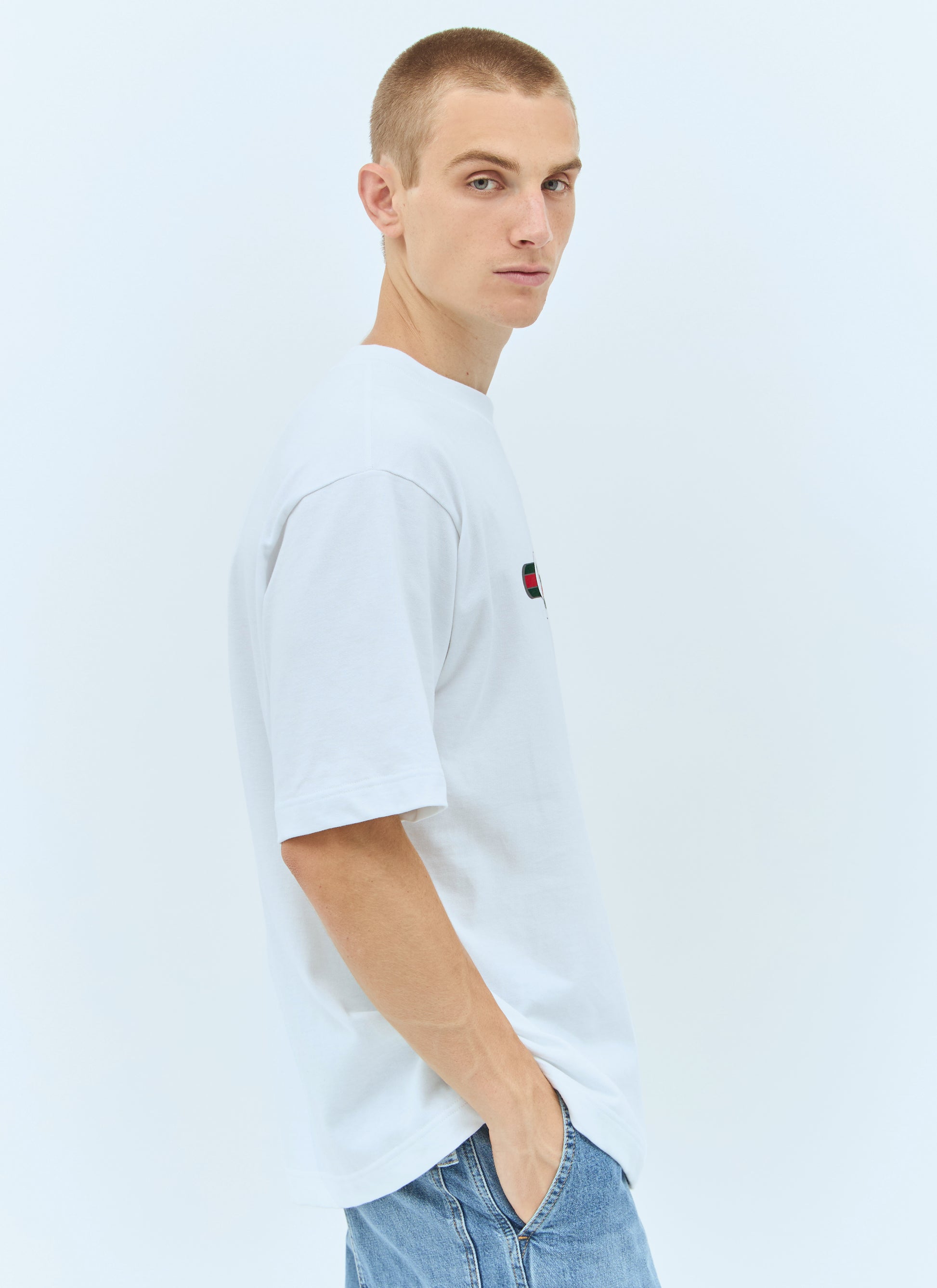 Gucci Men Logo Print T-Shirt GUCCI