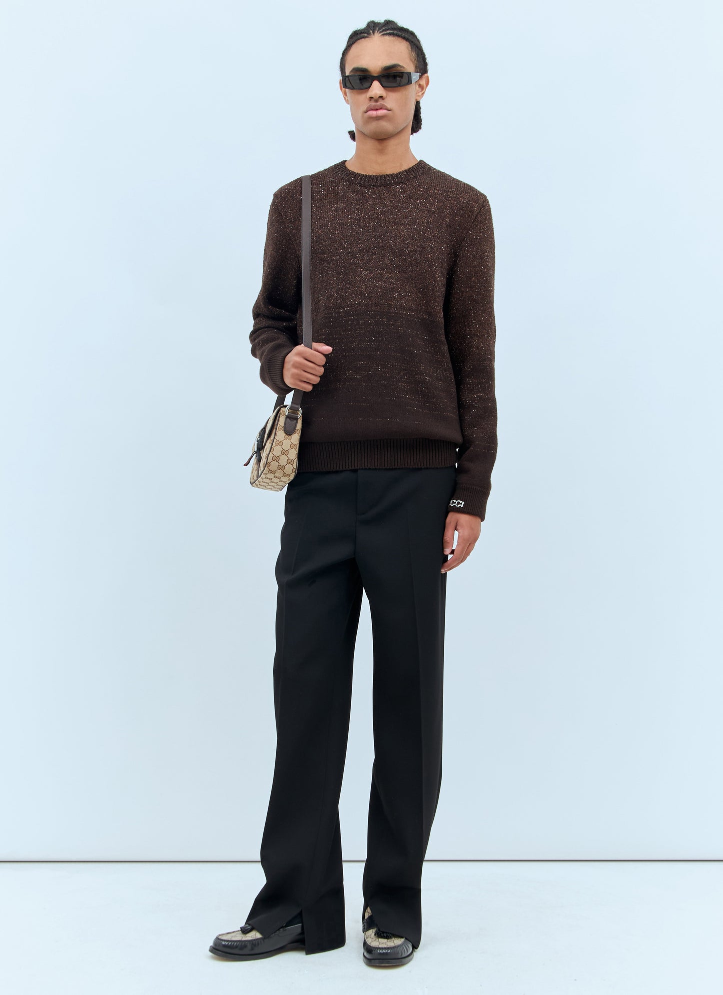 Gucci Men Sequin Crewneck Sweater GUCCI