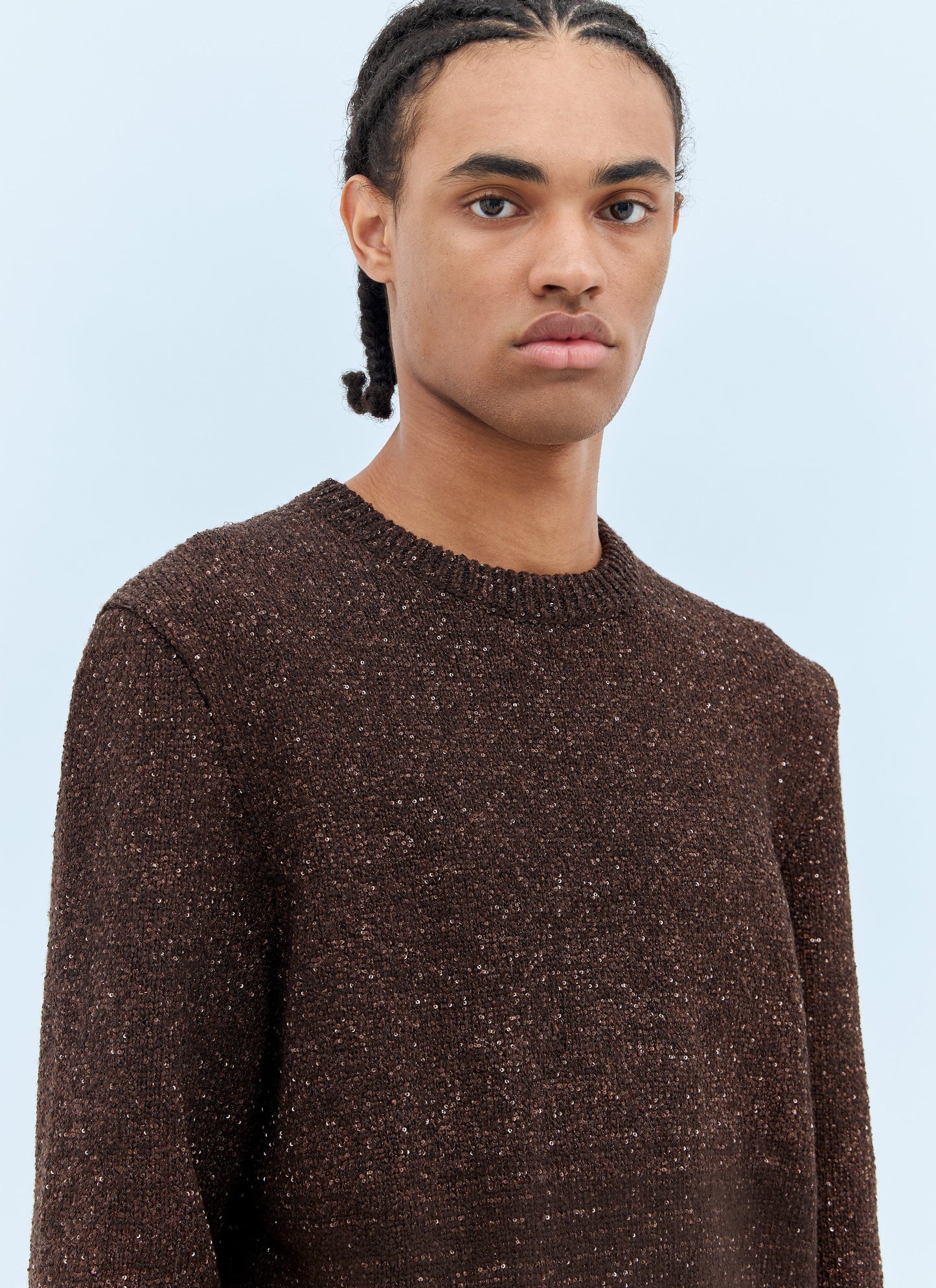 Gucci Men Sequin Crewneck Sweater GUCCI